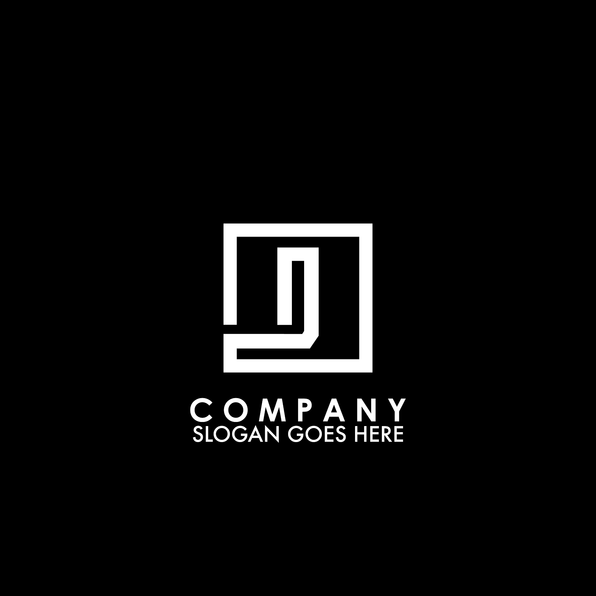 monogram logo d initial letter looping linked