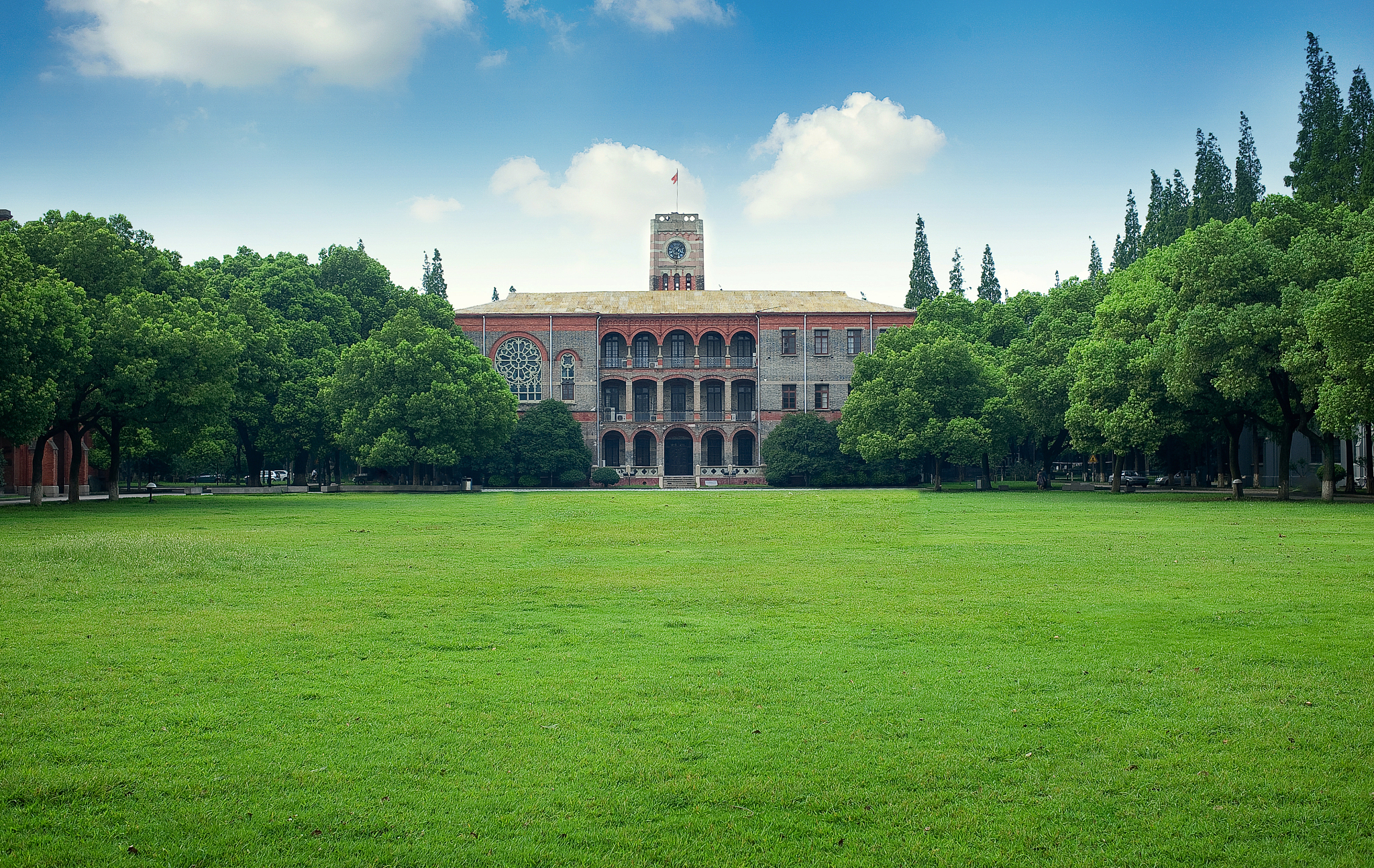 校园,风景,优美,<strong>大学</strong>,绿色,无人,建筑,白昼,建筑外部,户外