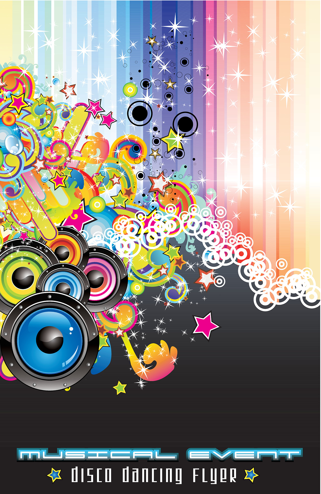 abstract colorful music background