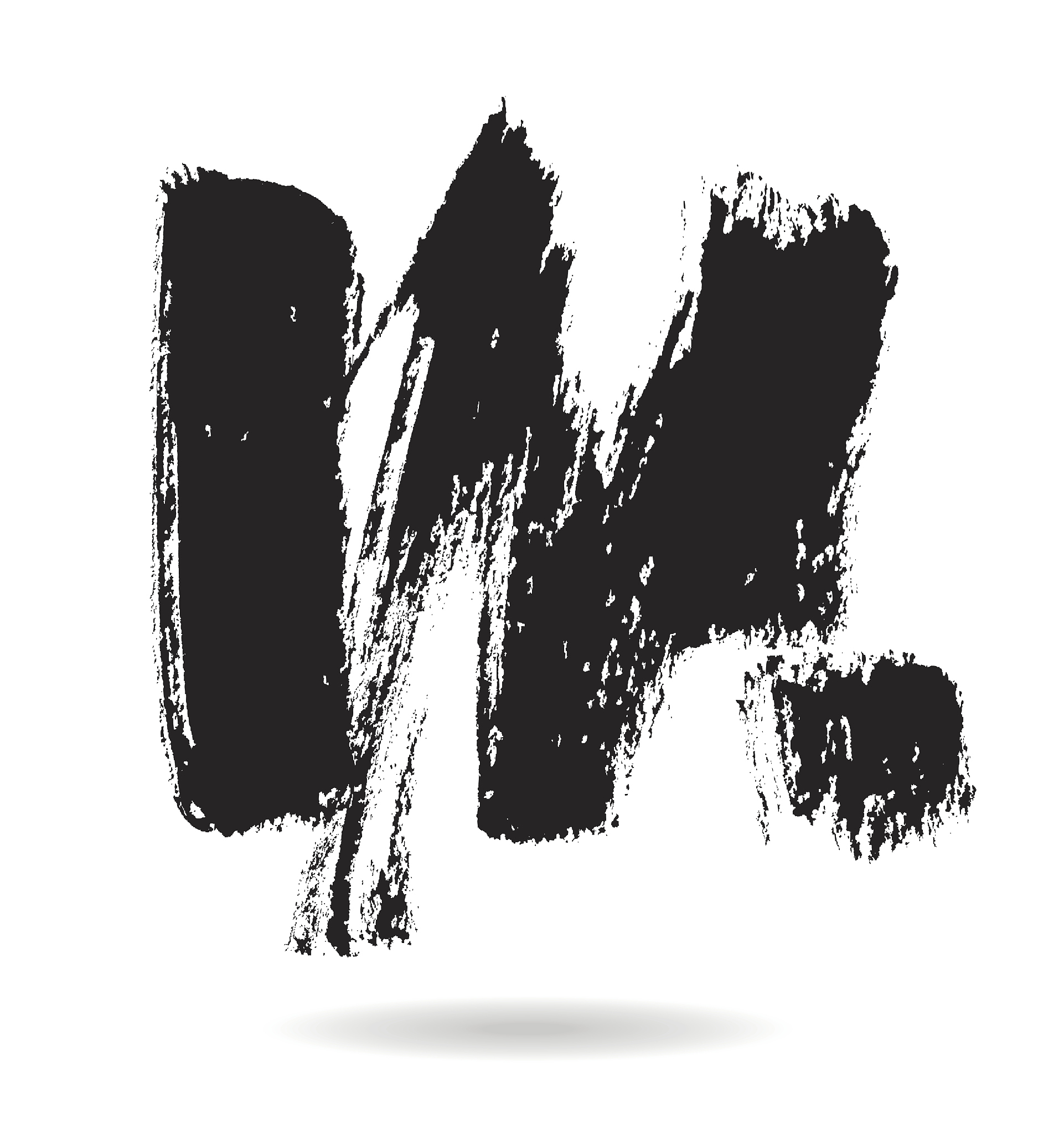 black grungy vector abstract hand-painted background. brush desi