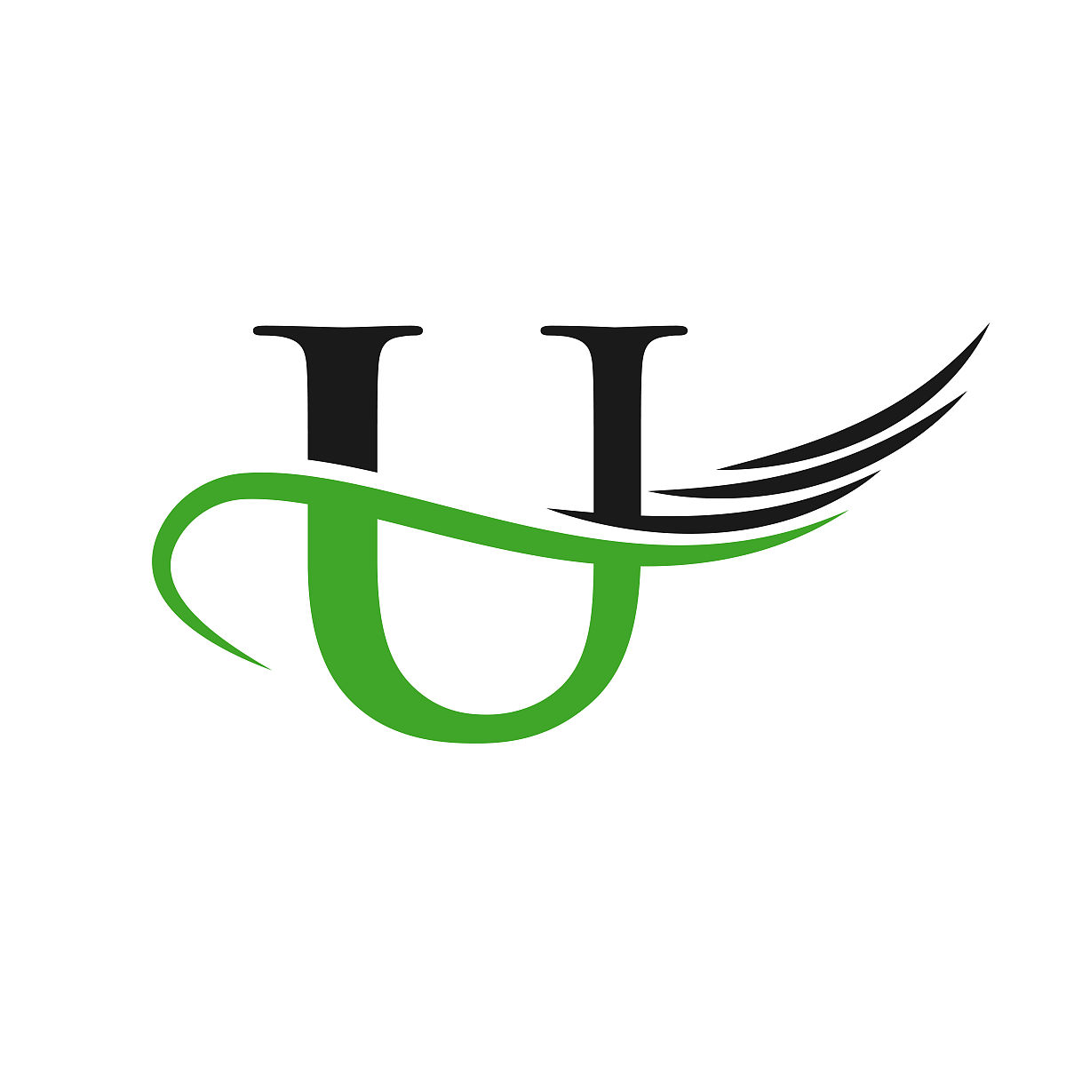 字母u标志设计商业标识.独特的u字标志设计,创意和极简概念