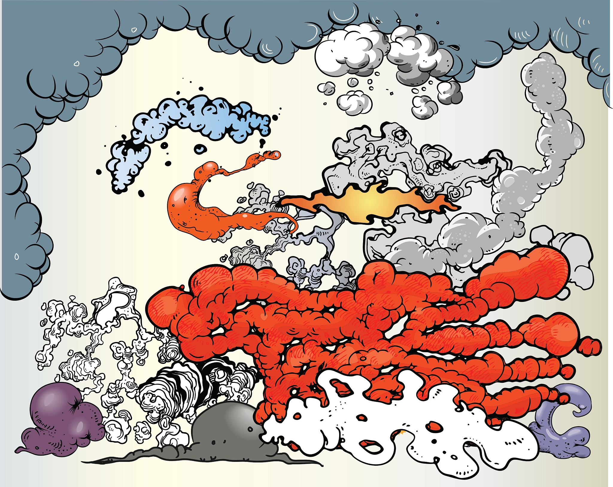 smoke clouds