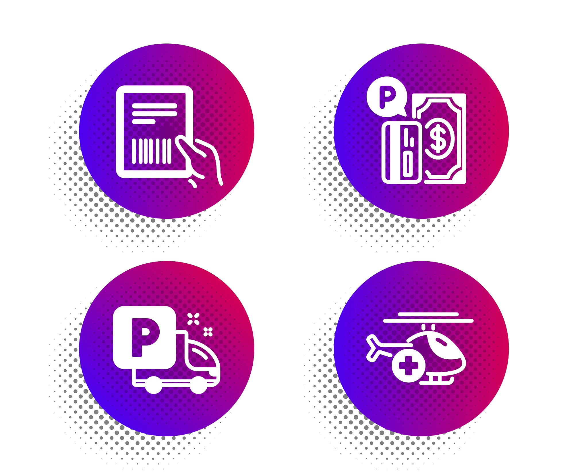 parcel invoice truck parking and parking payment
