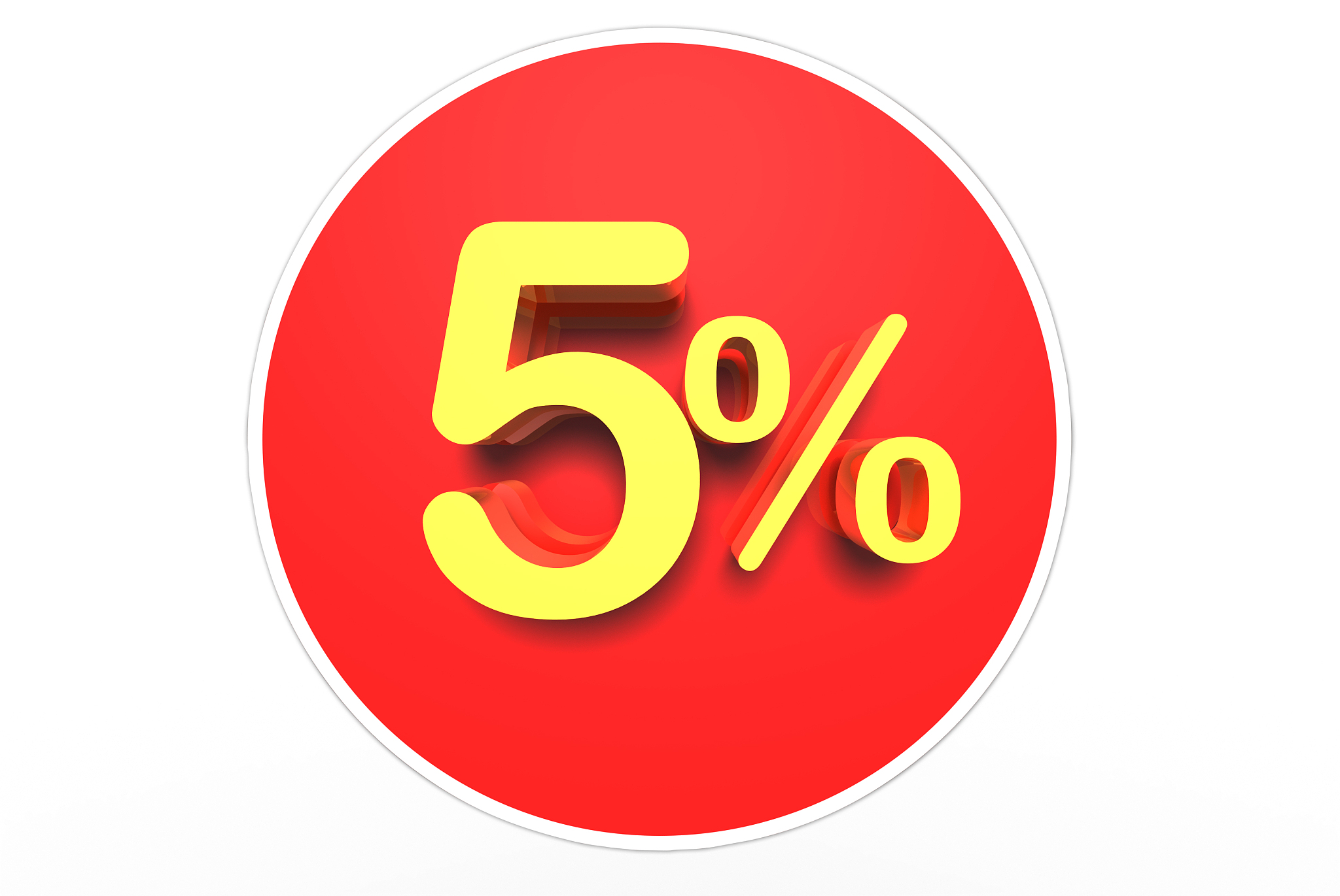 5 percent 3d.