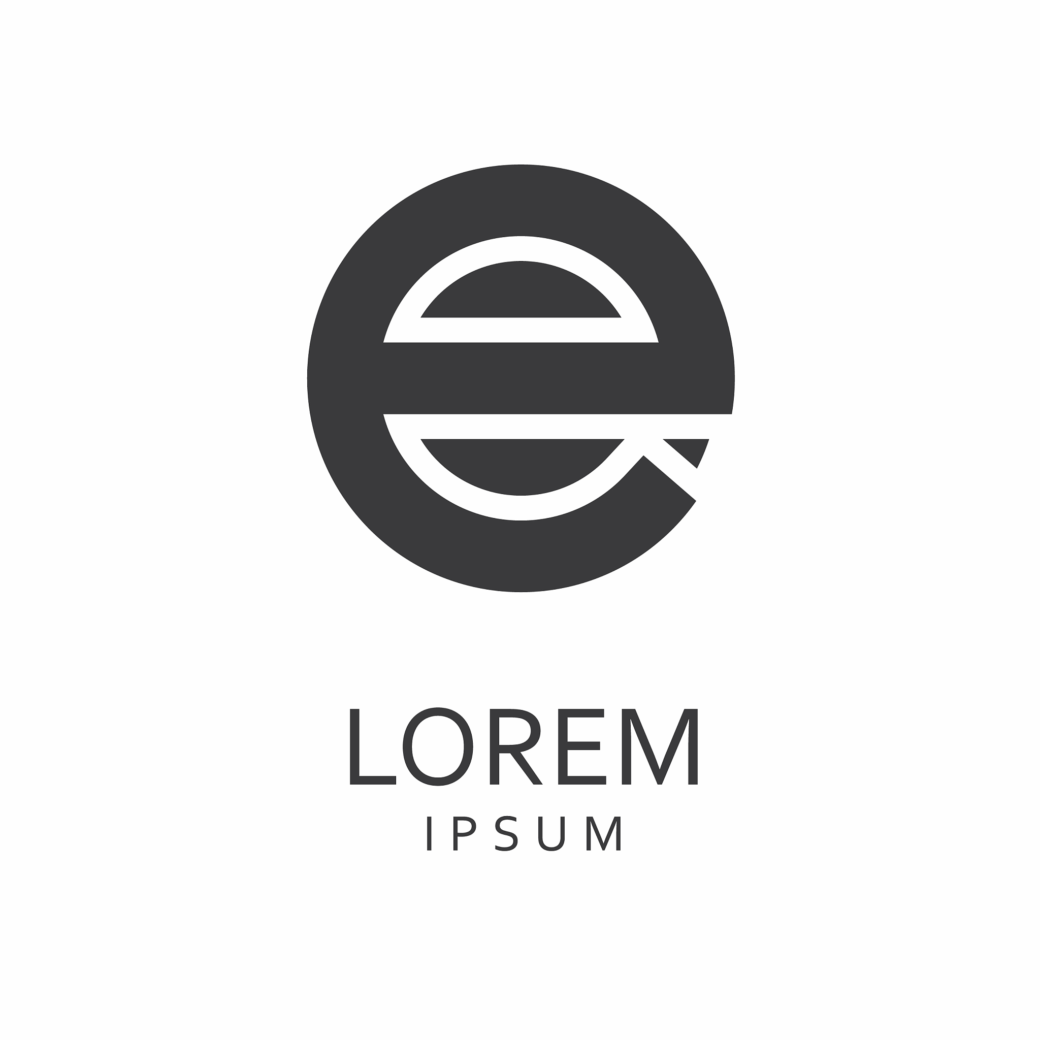 e letter logo icon