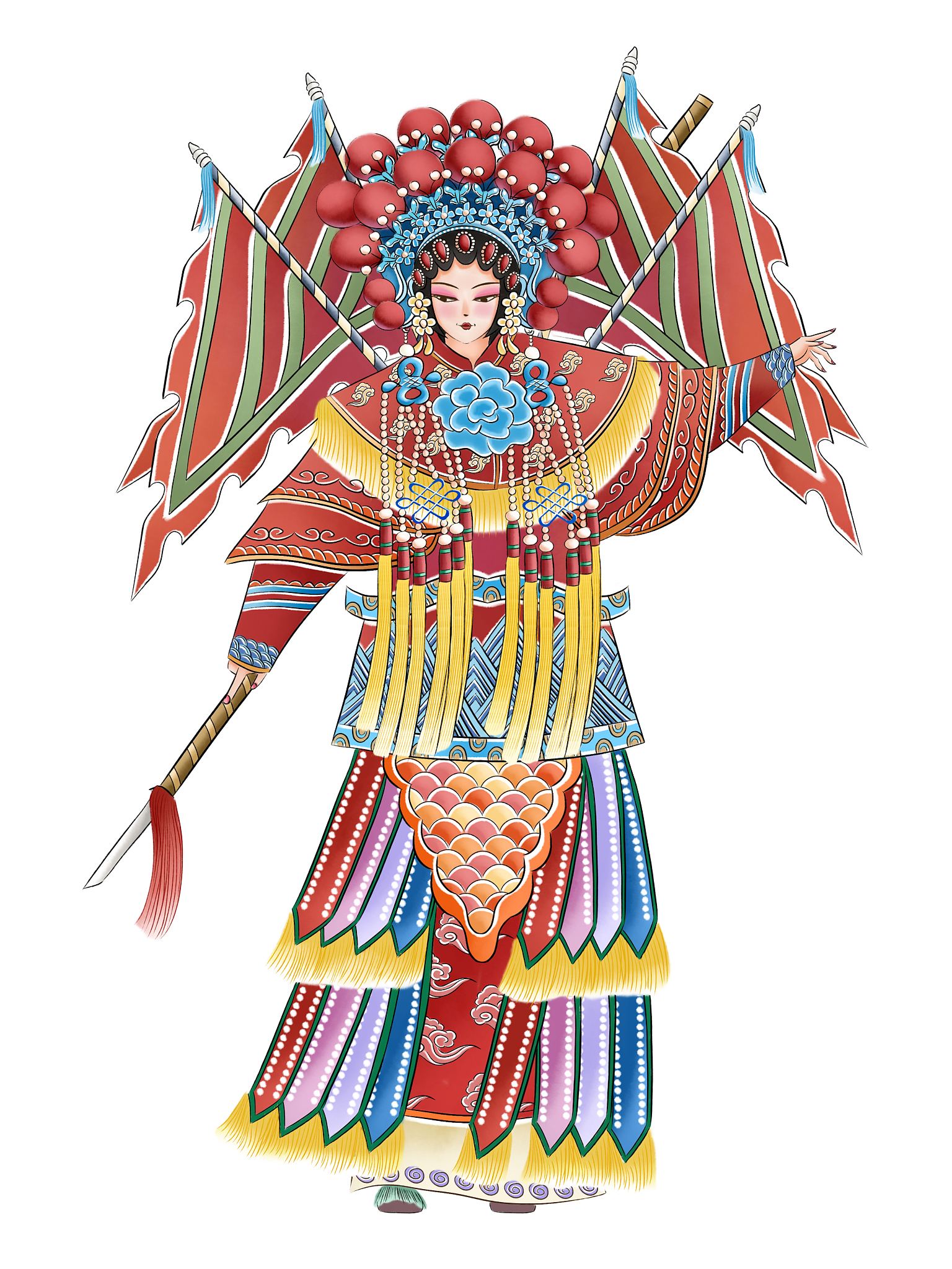 中国戏曲的颜色配色