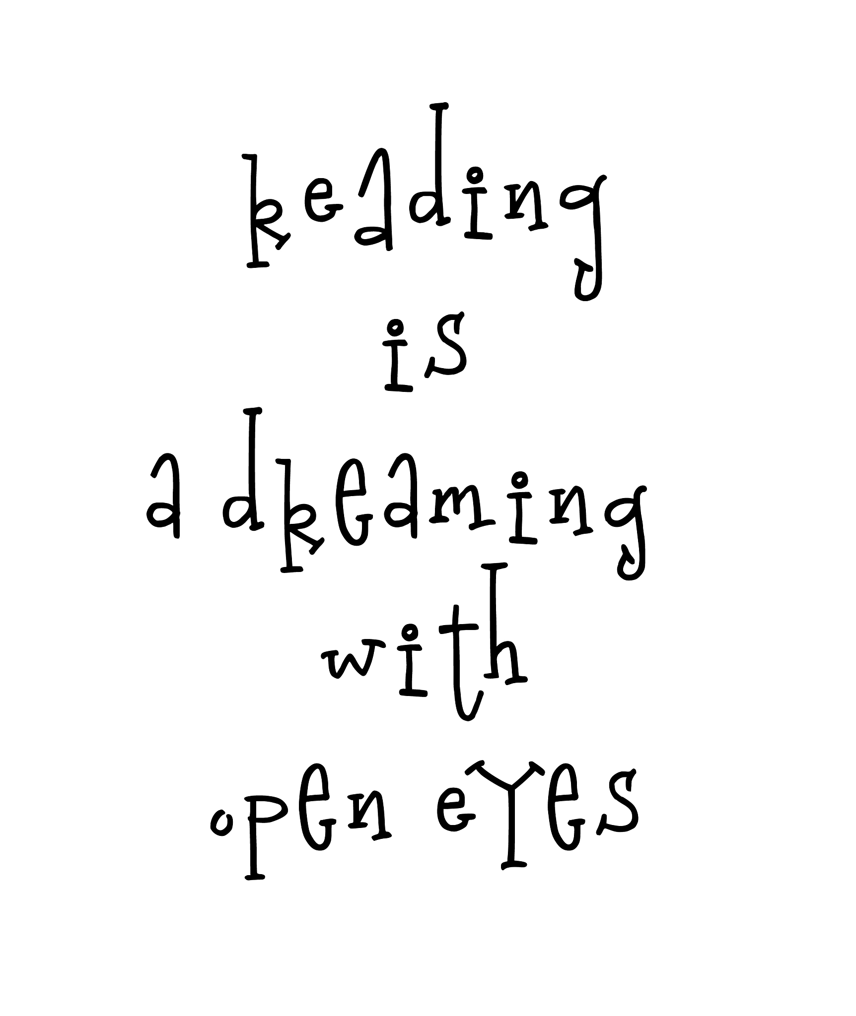 motivational poster with lettering quote reading