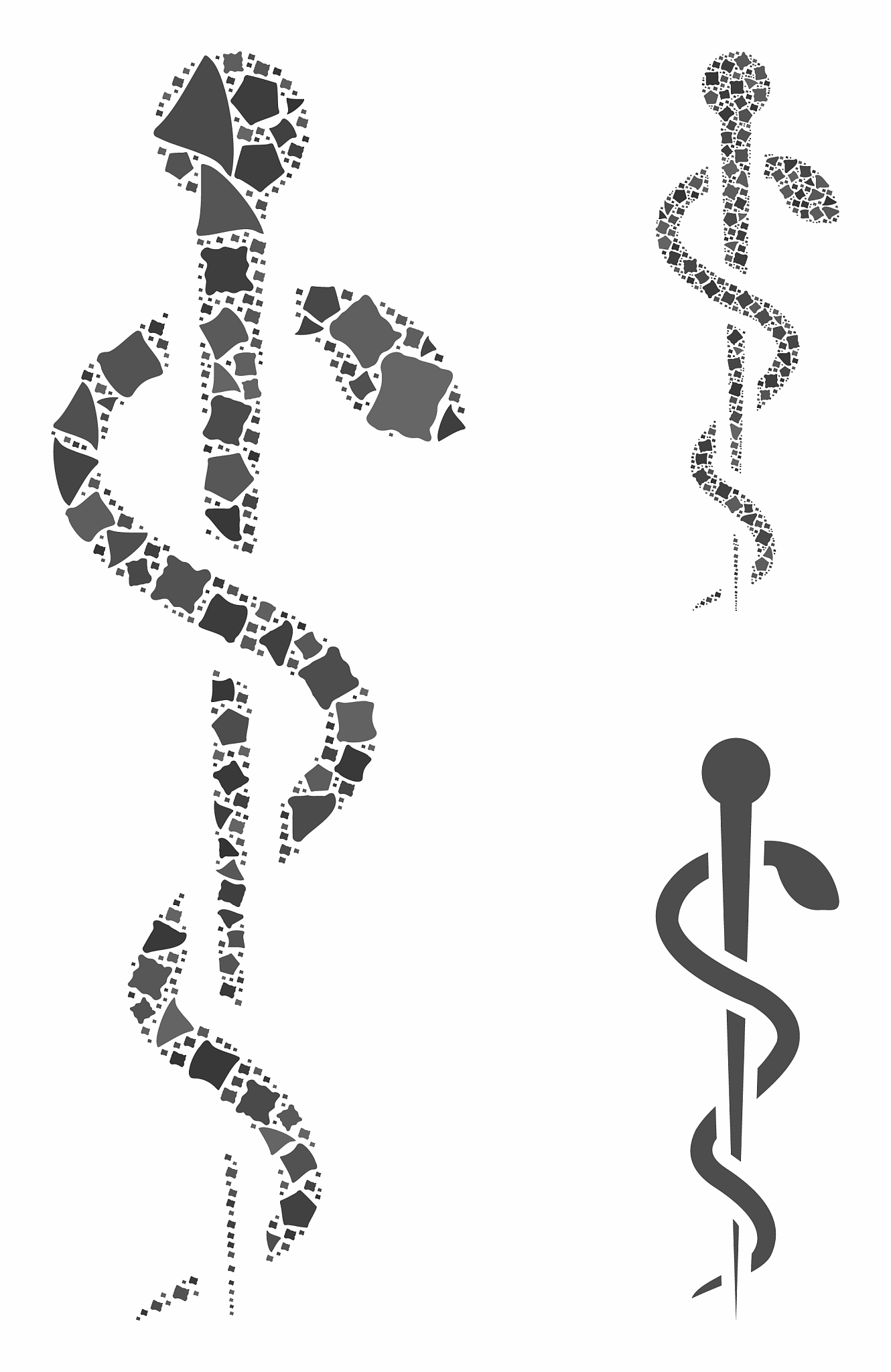 medical needle composition icon tuberous pieces