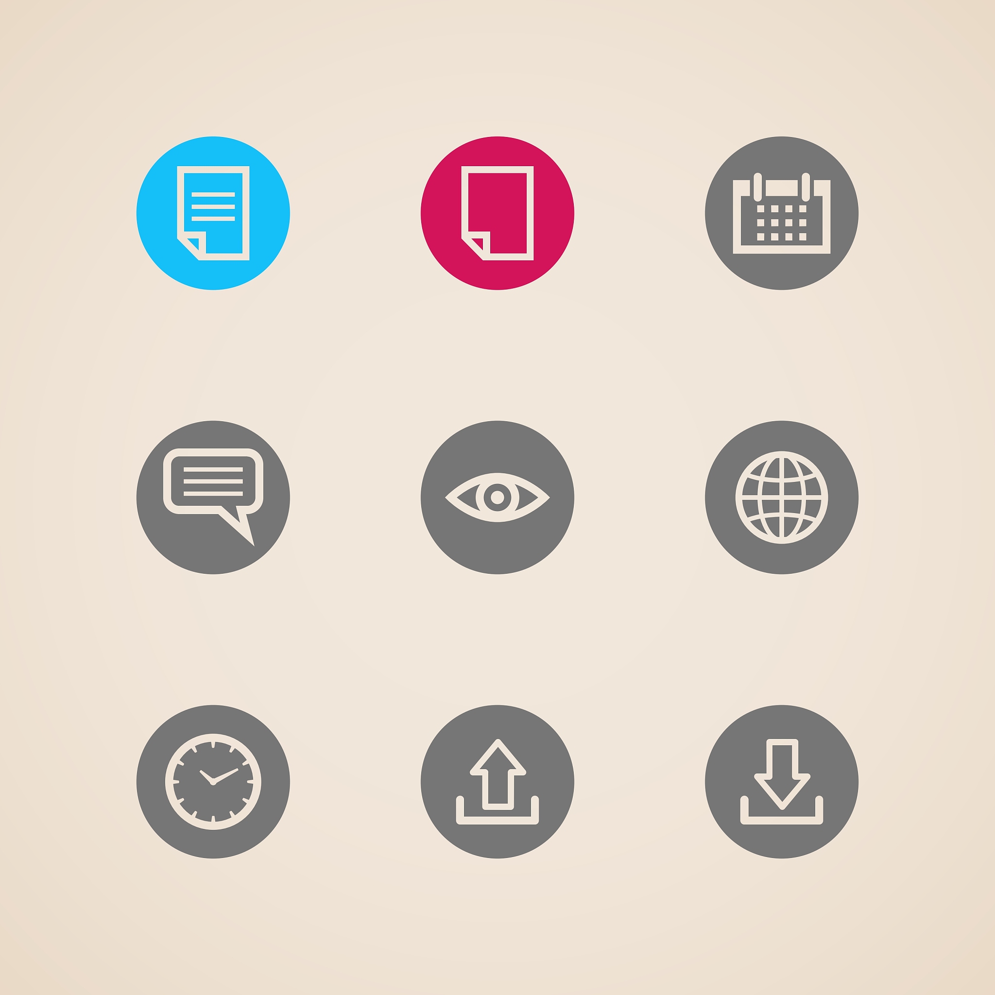 set of web icons