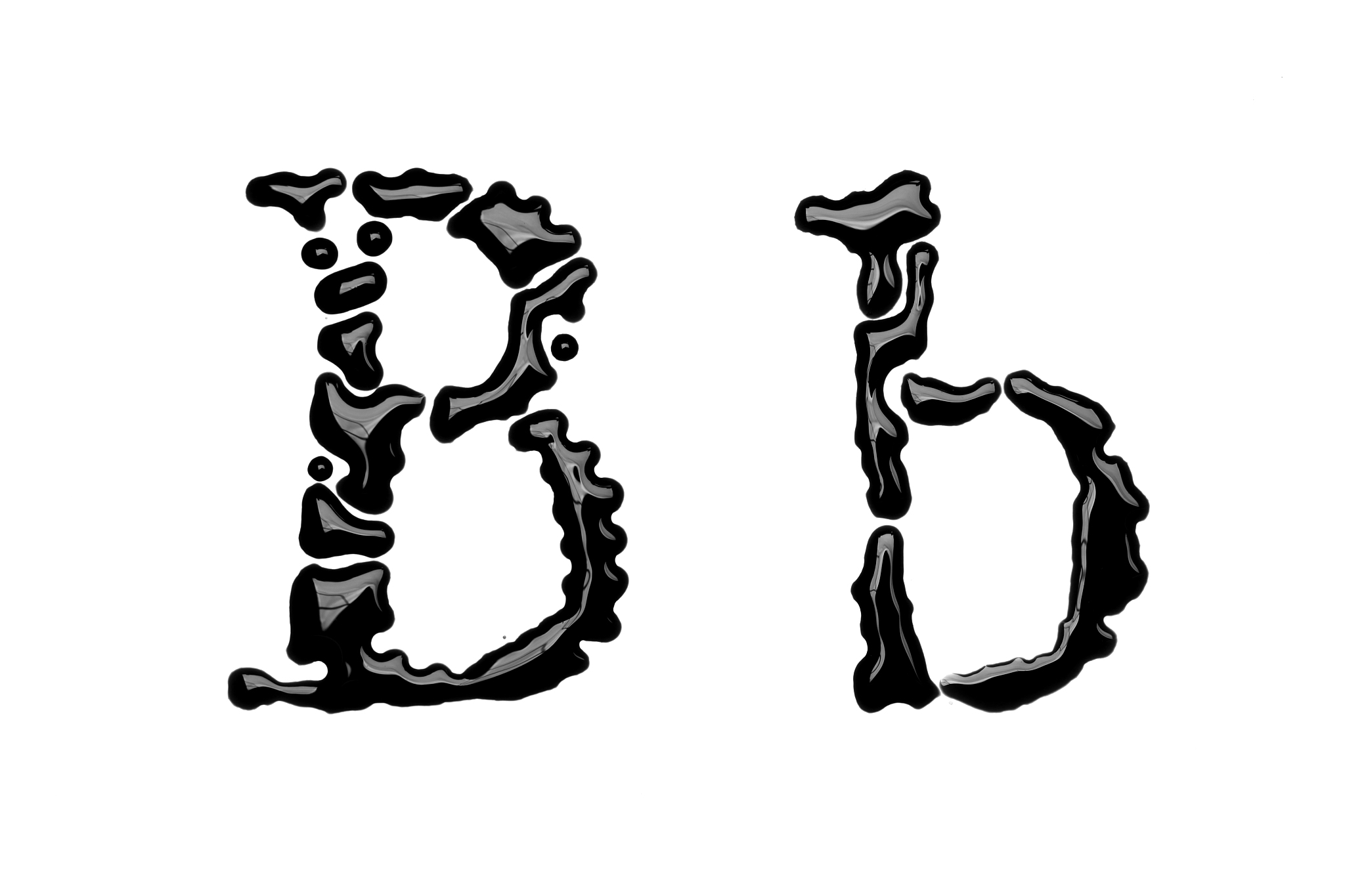 capital and lowercase letter b
