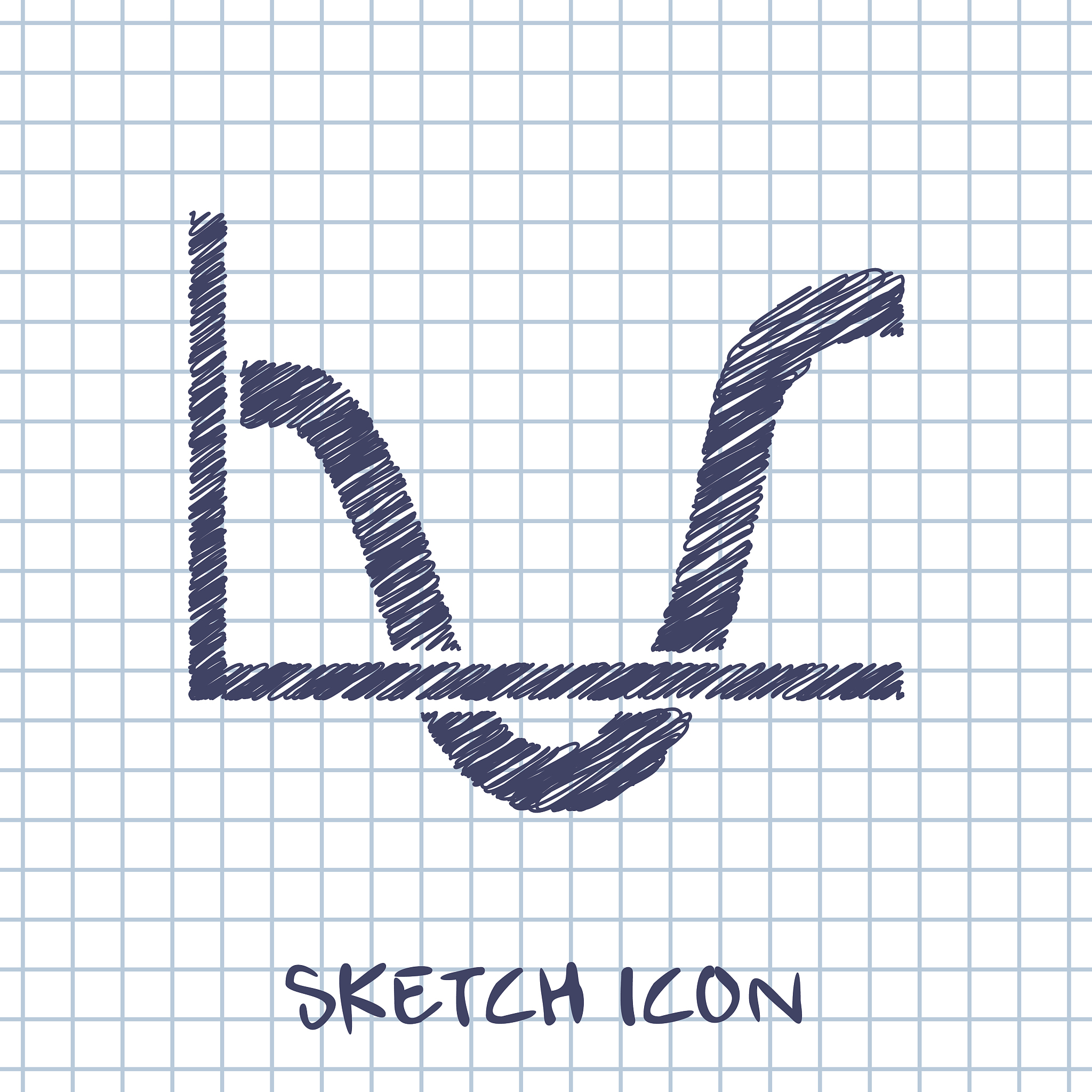 chart business vector sketch icon
