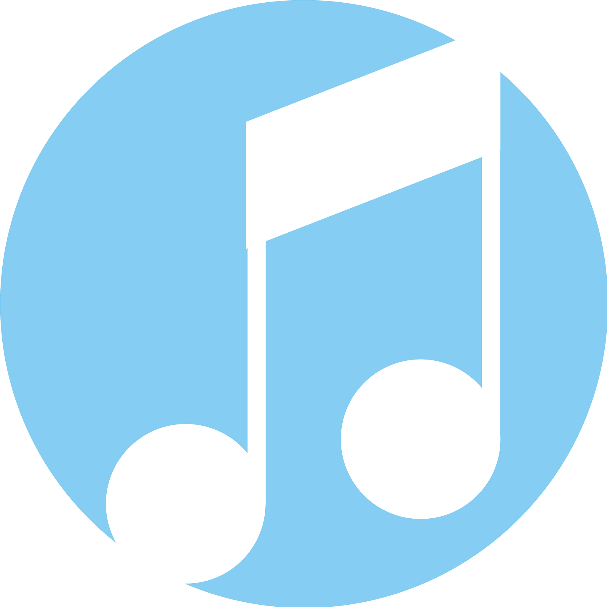 music note isolated icon