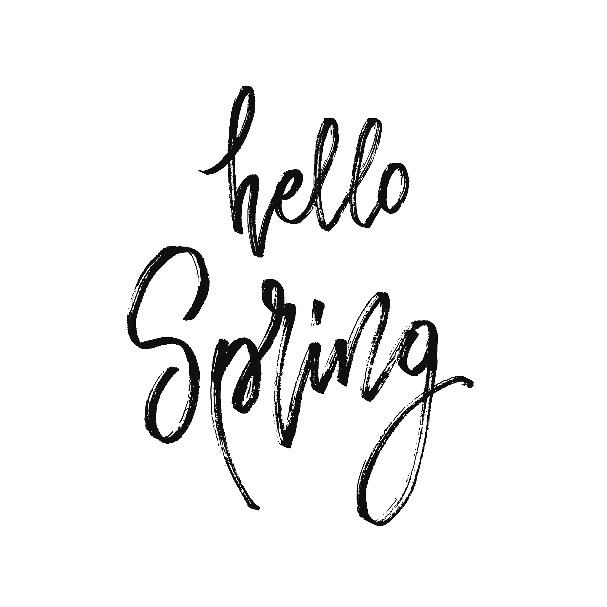 hand drawn seasonal lettering