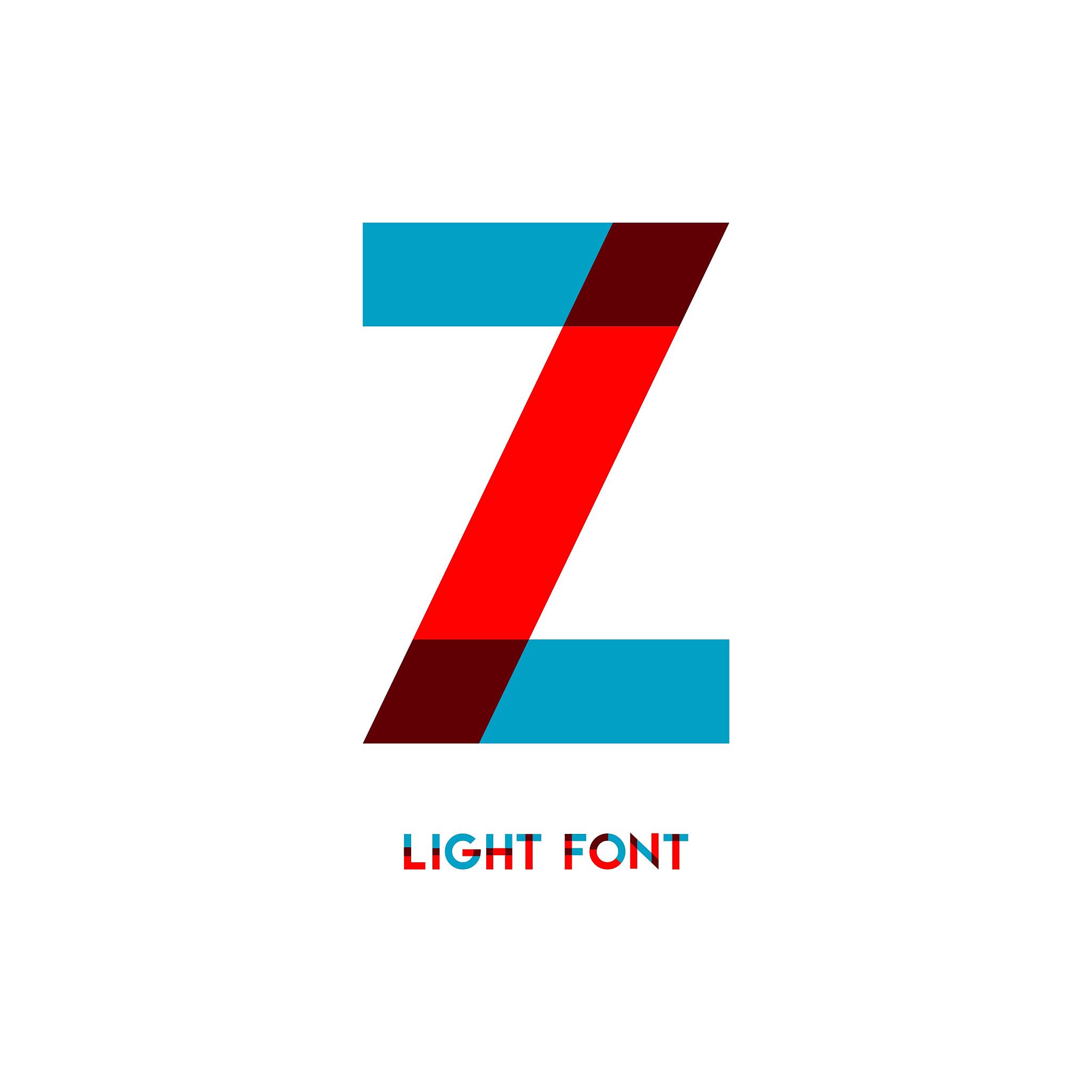 z light font vector template design illustration