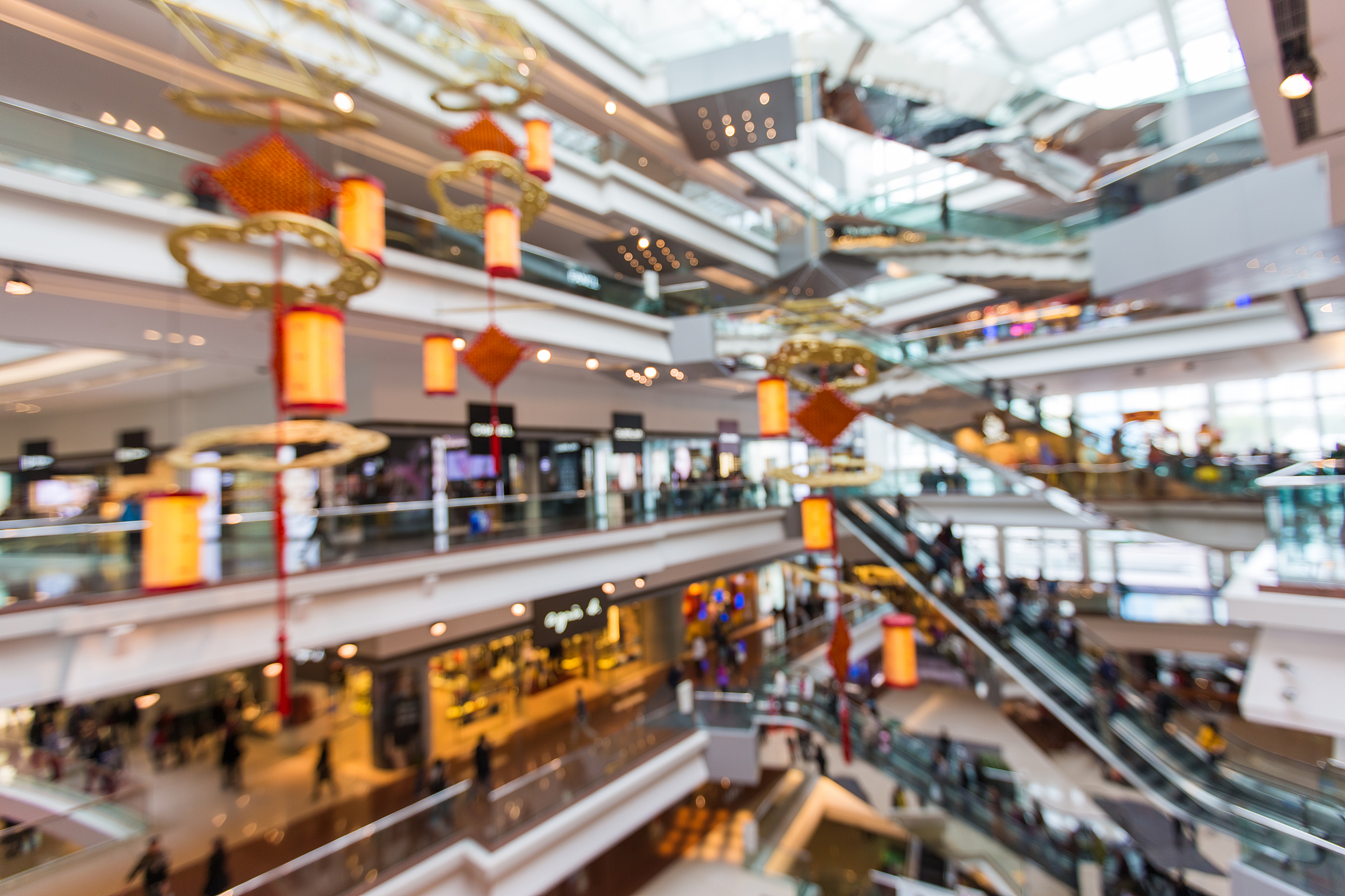 blurred shopping mall  backgrounds