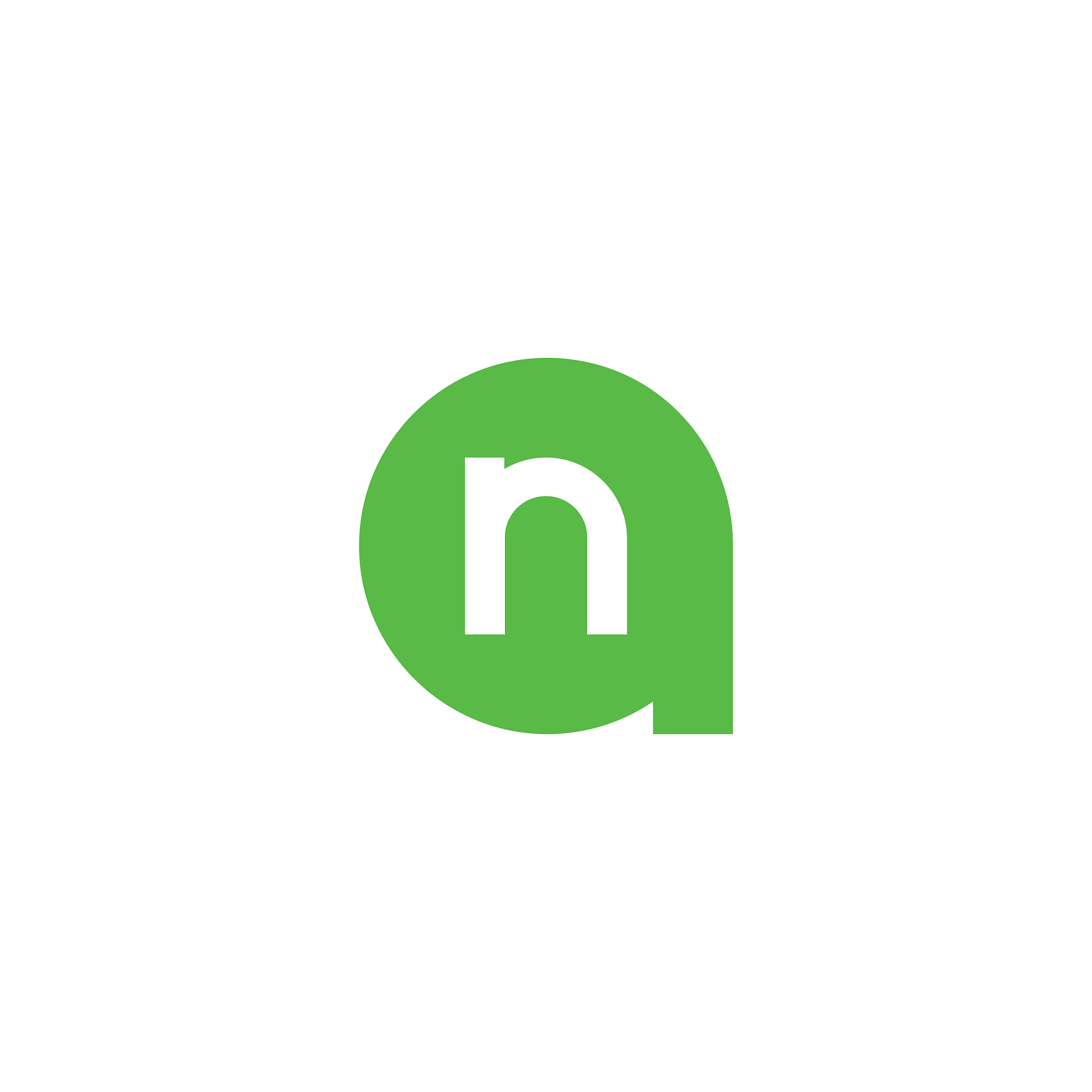 initial letter an or na logo design template