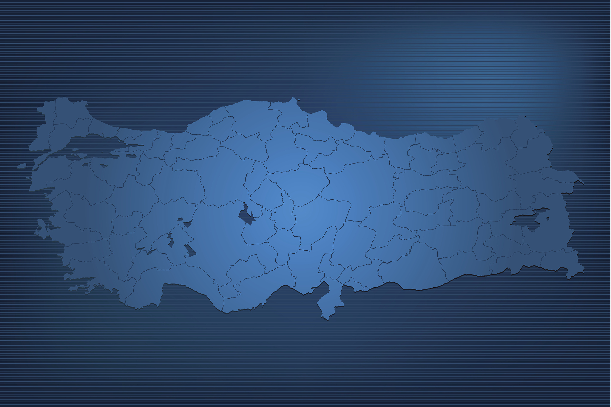 turkey dark map