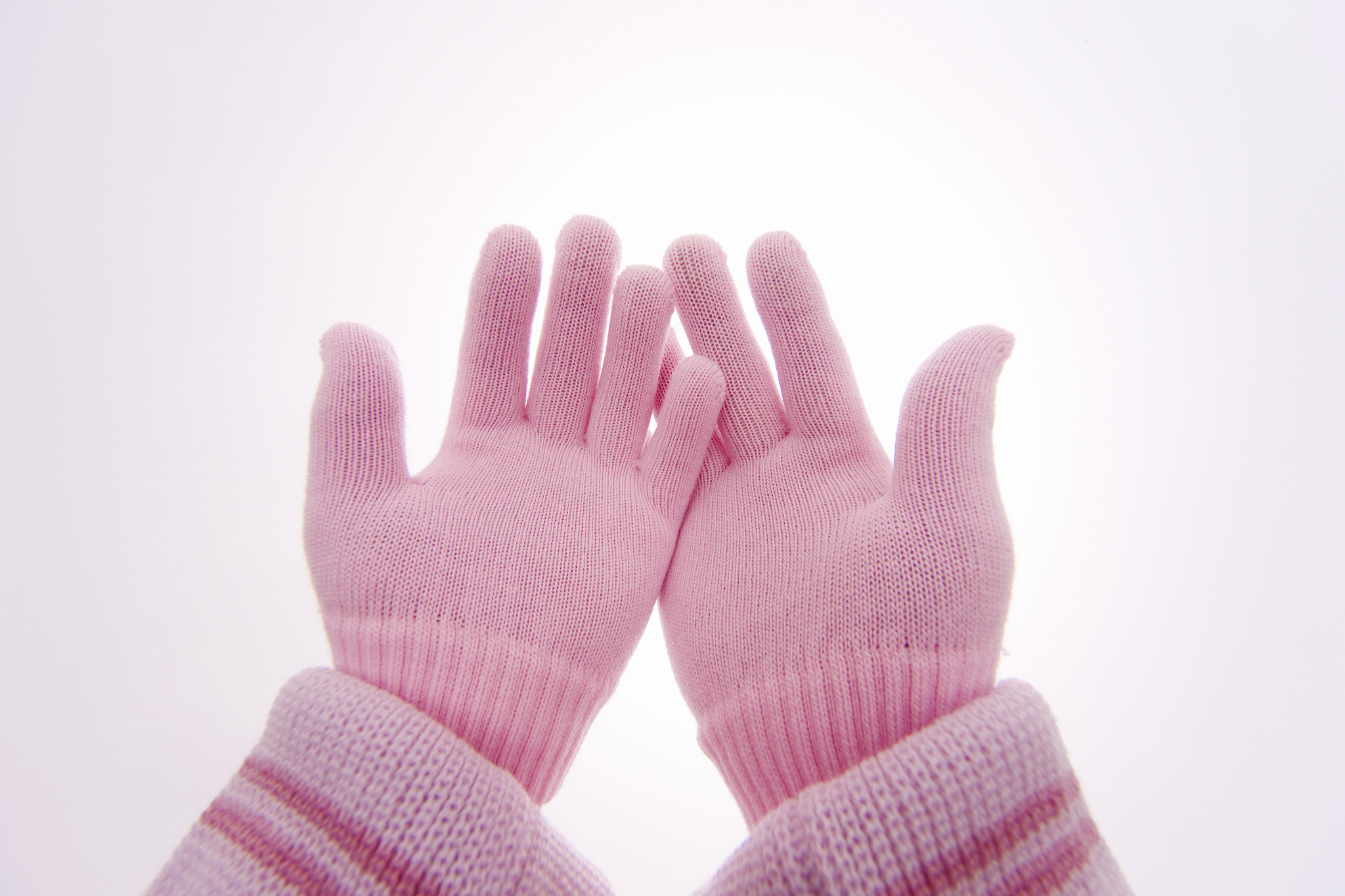 glove hand.
