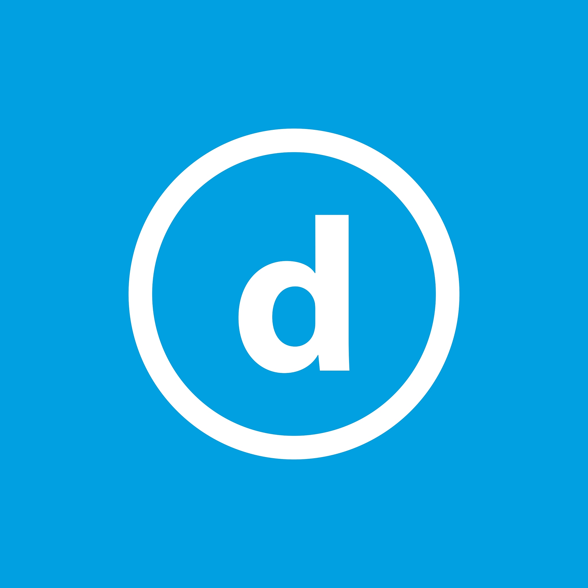 basic font for letter d