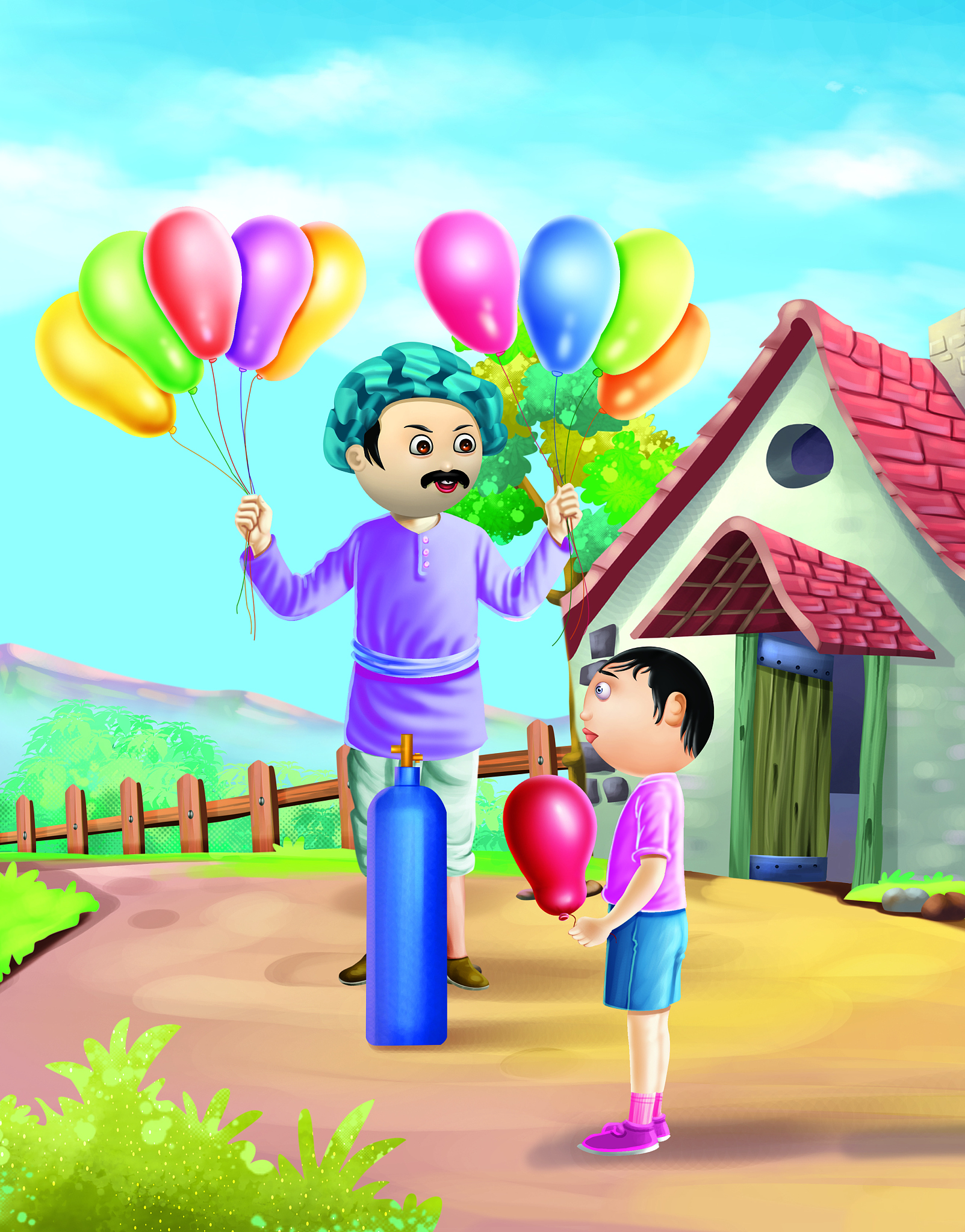 小男孩张天宇卖气球的故事：友谊与温暖