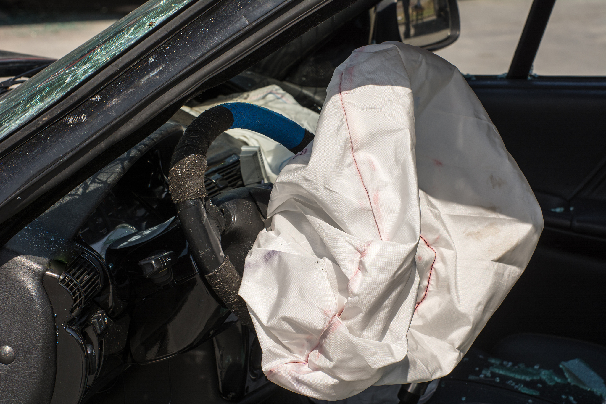 exploded airbag