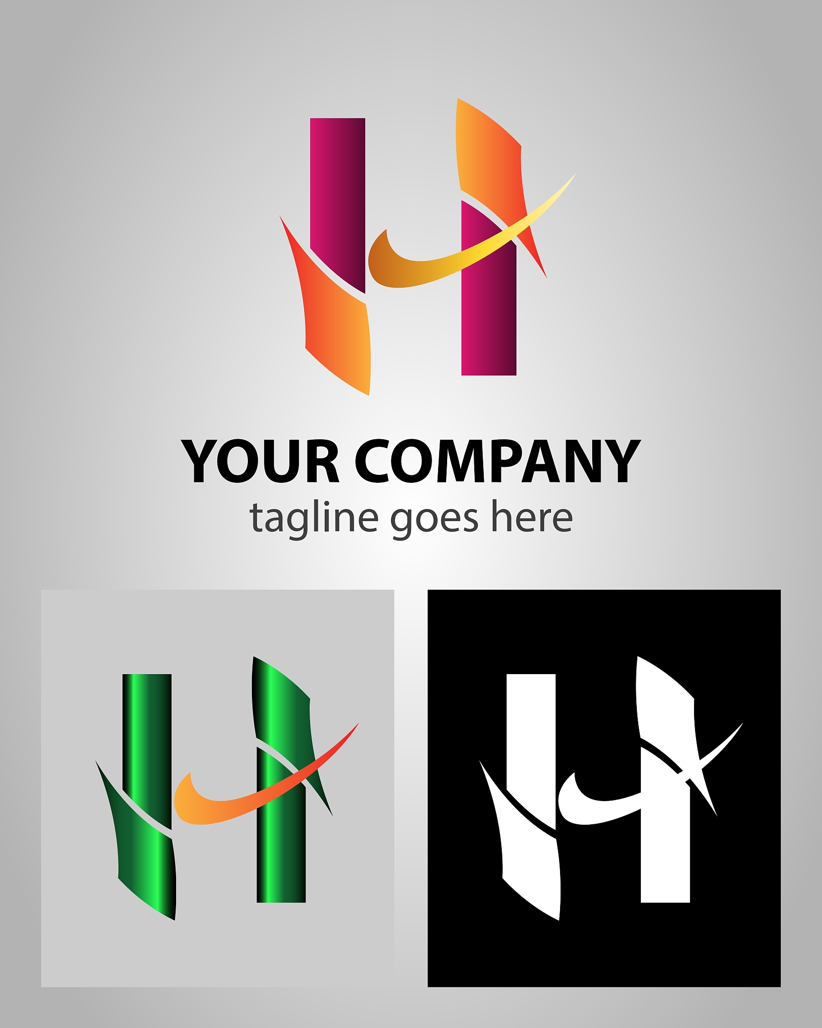 alphabet icon - h logo