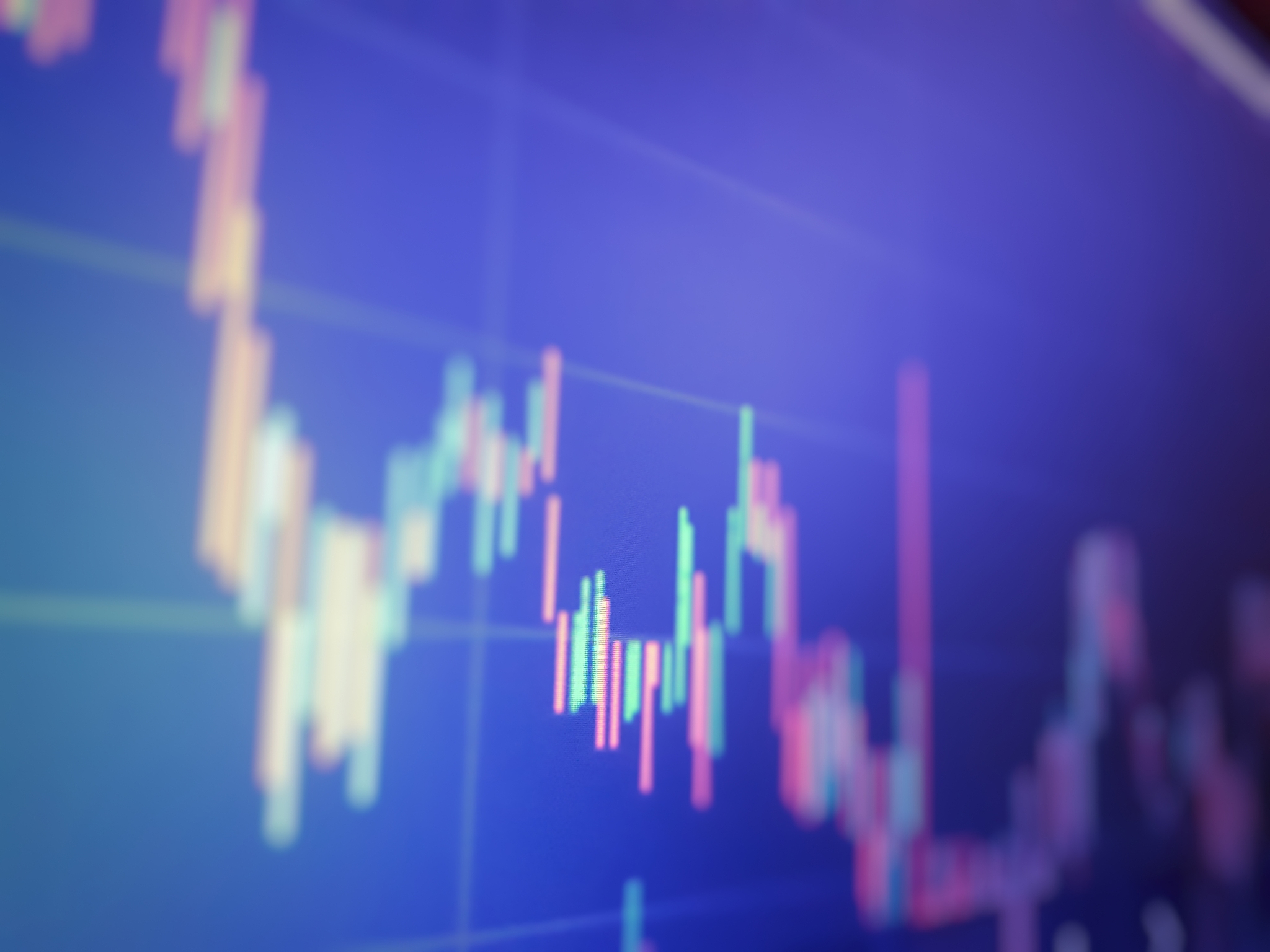 financial data on a monitor as finance data concept. analytics r