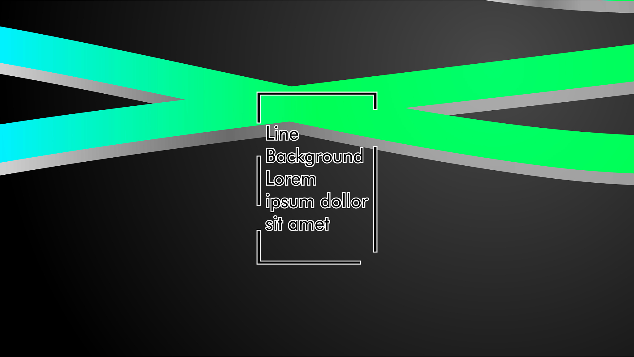 abstract wave background with green gradient