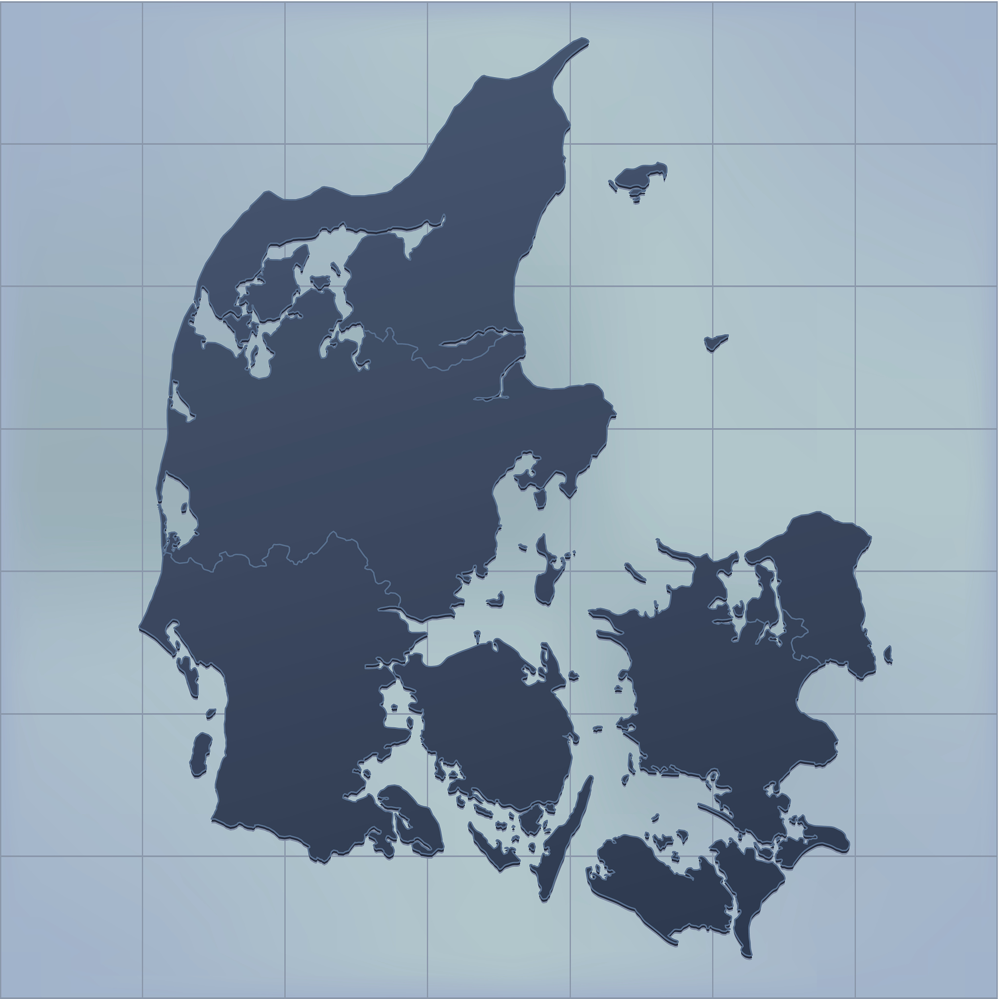 denmark map dark