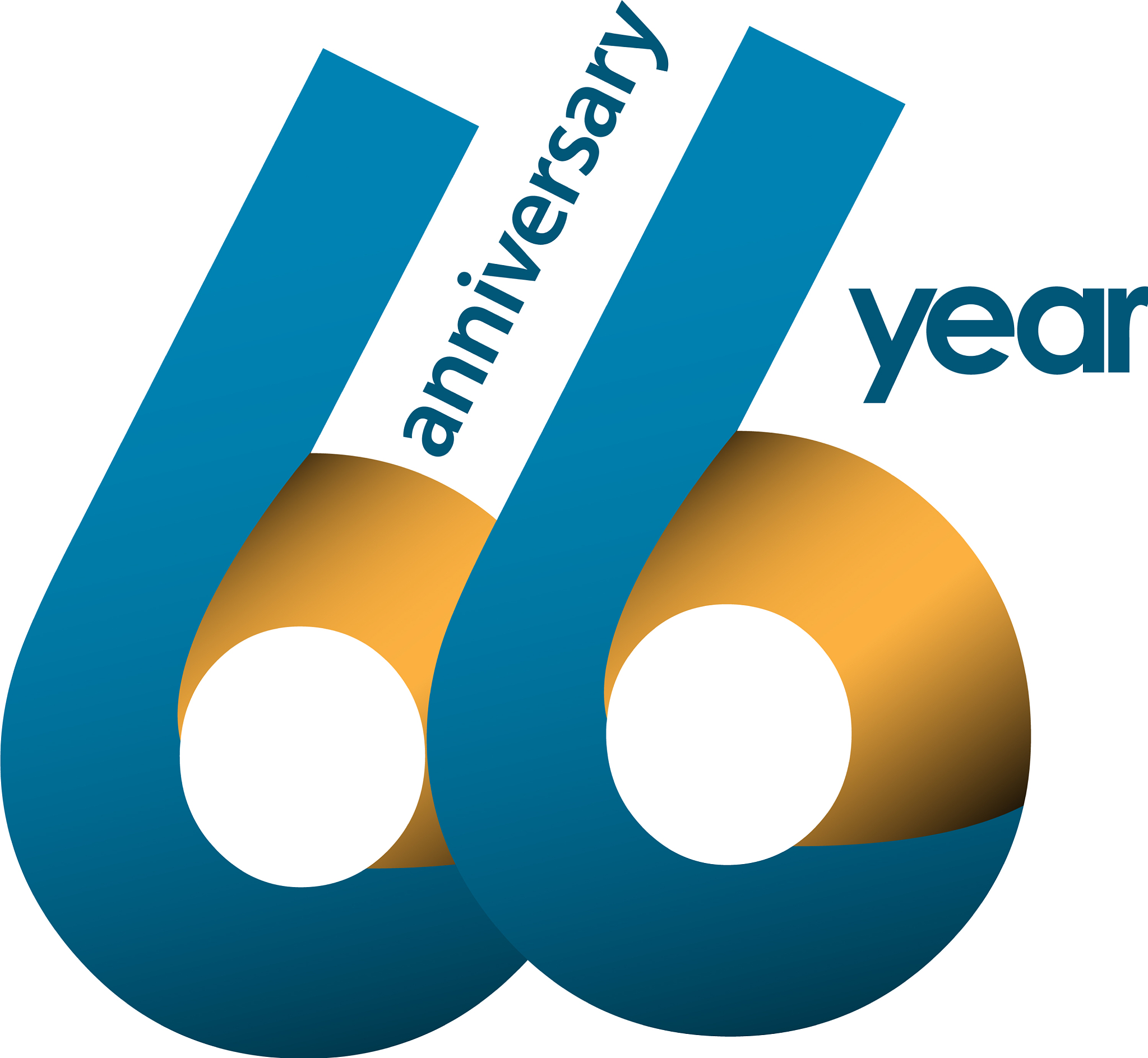 66 year anniversary template design
