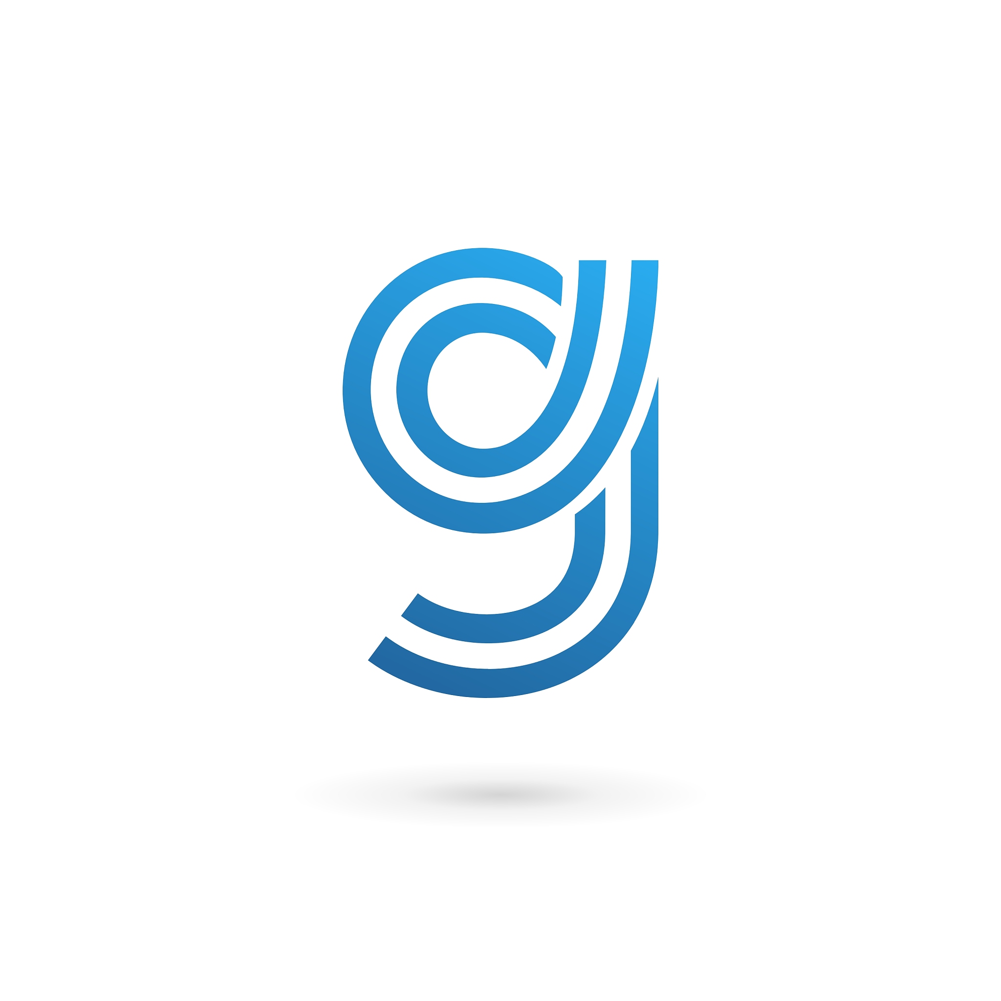 letter g number 9 logo icon design template