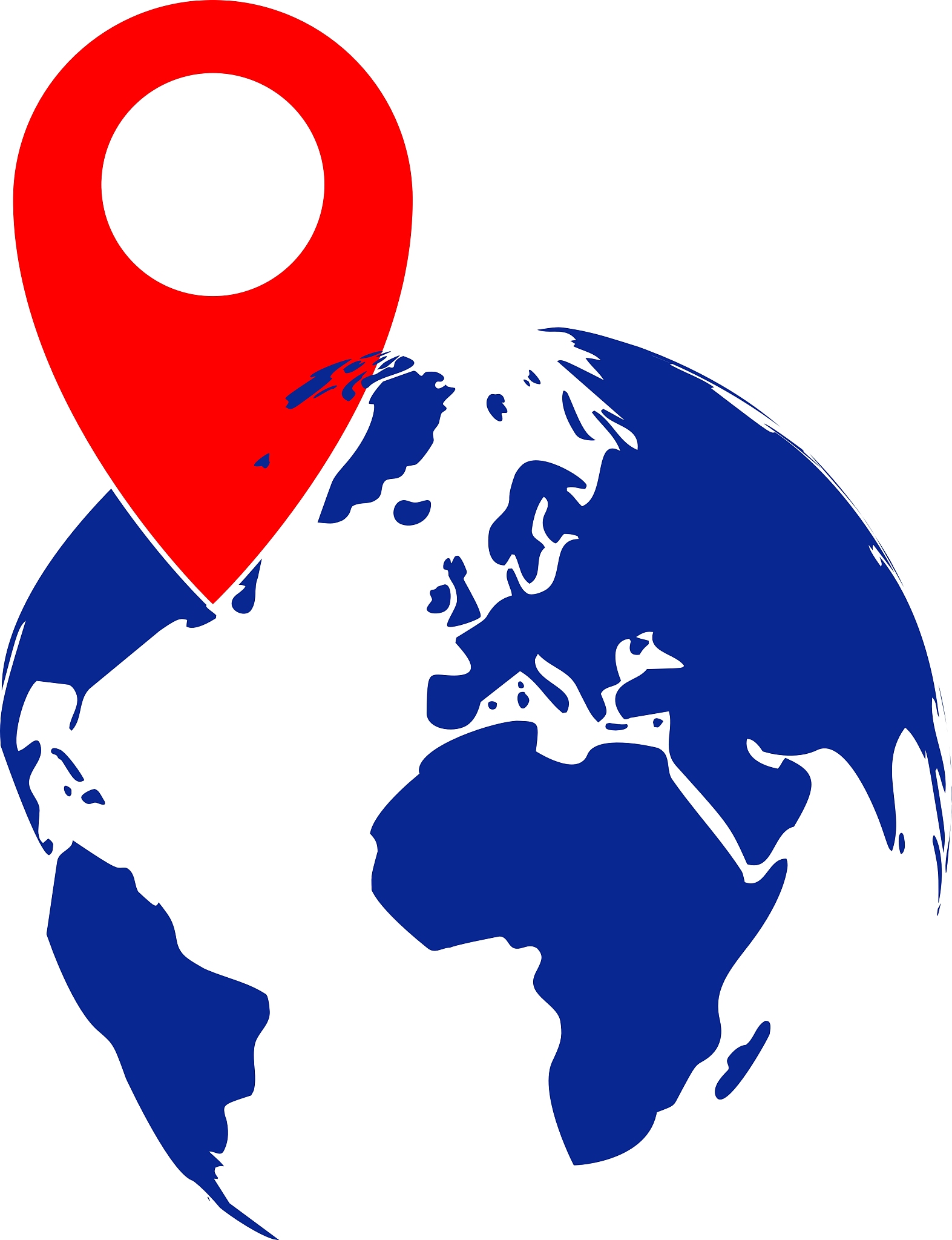 pin on globe icon