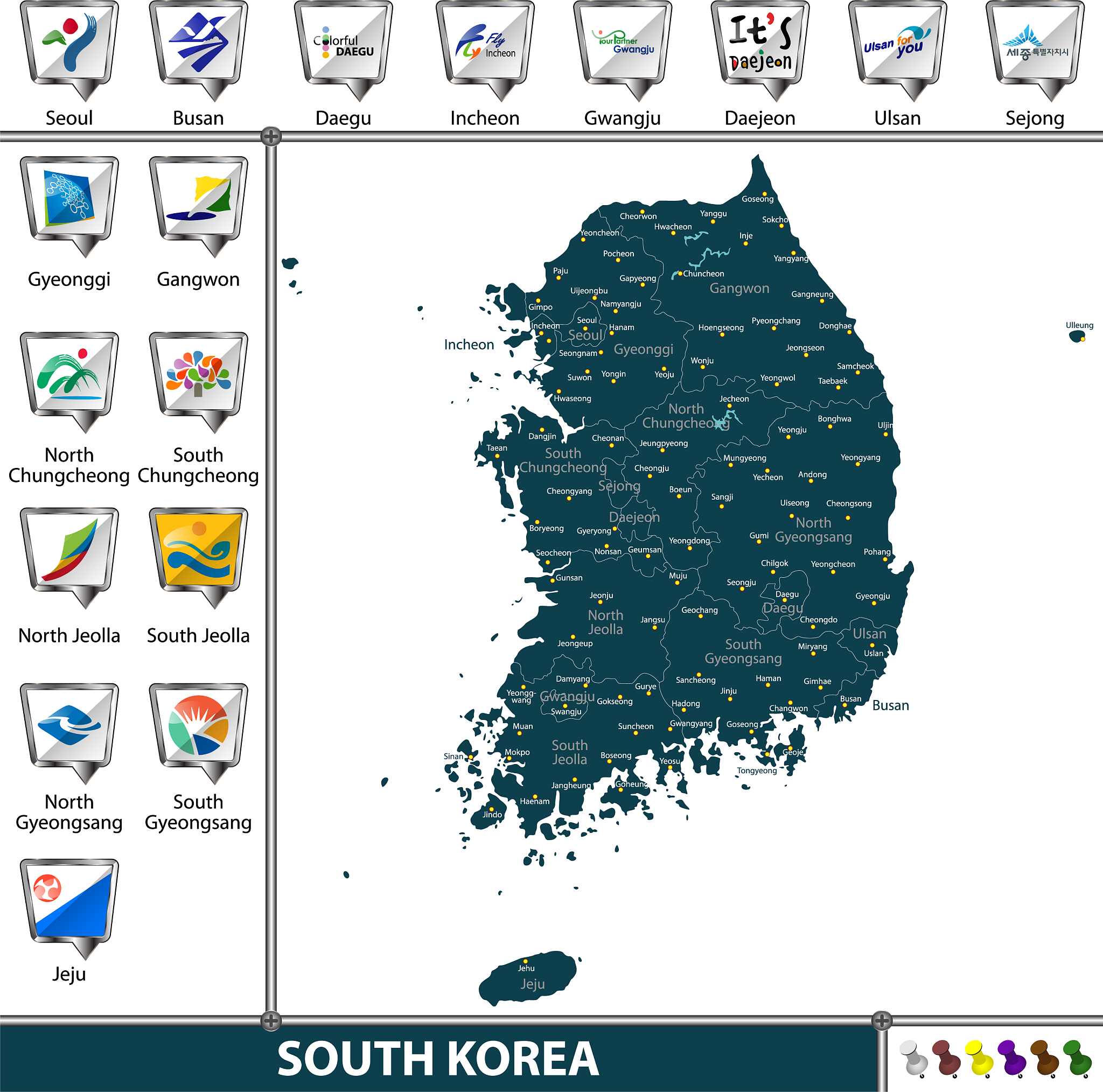 韩国,图像,矢量,东亚,大田,釜山,大邱,首尔