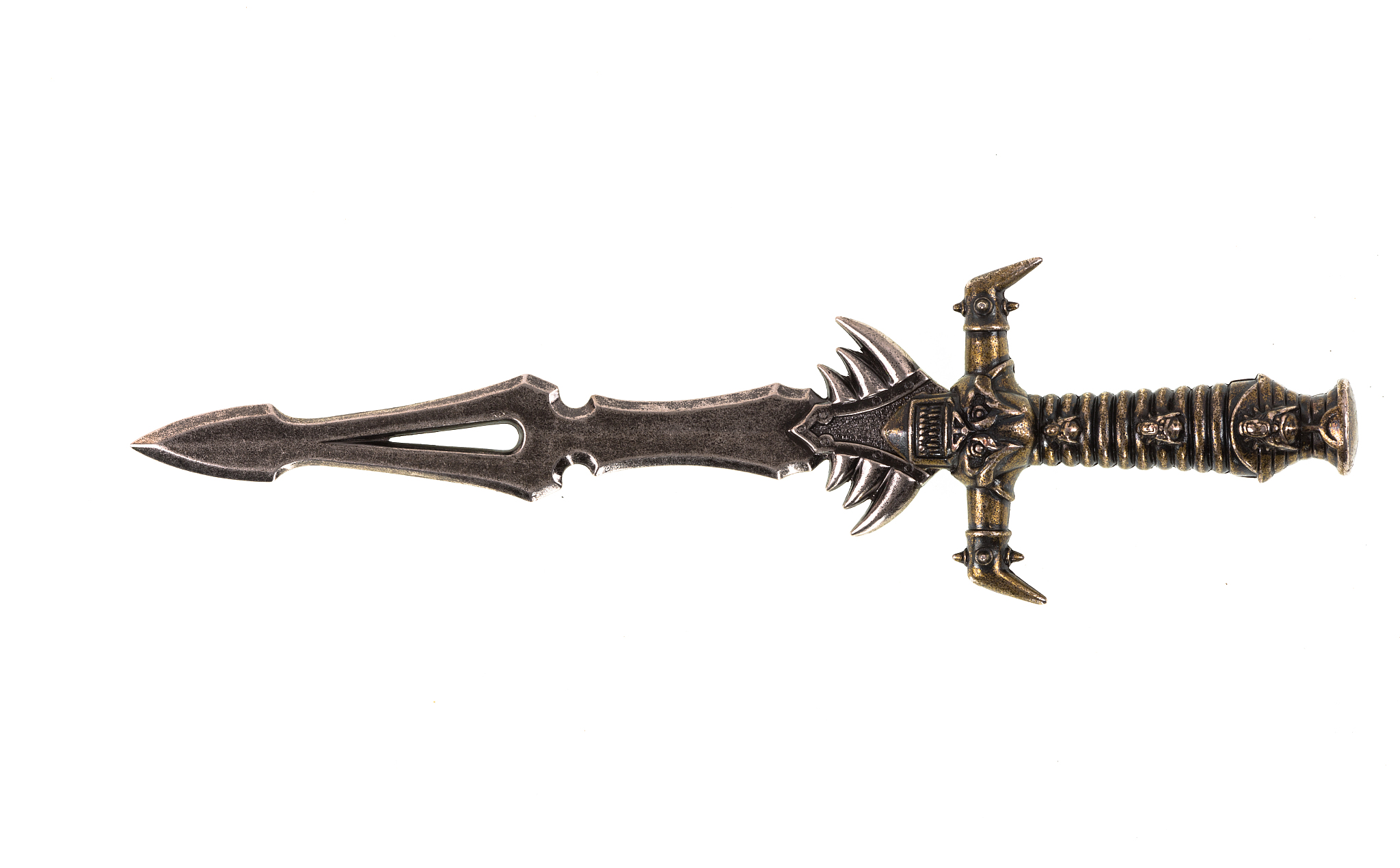 ritual dagger on white background
