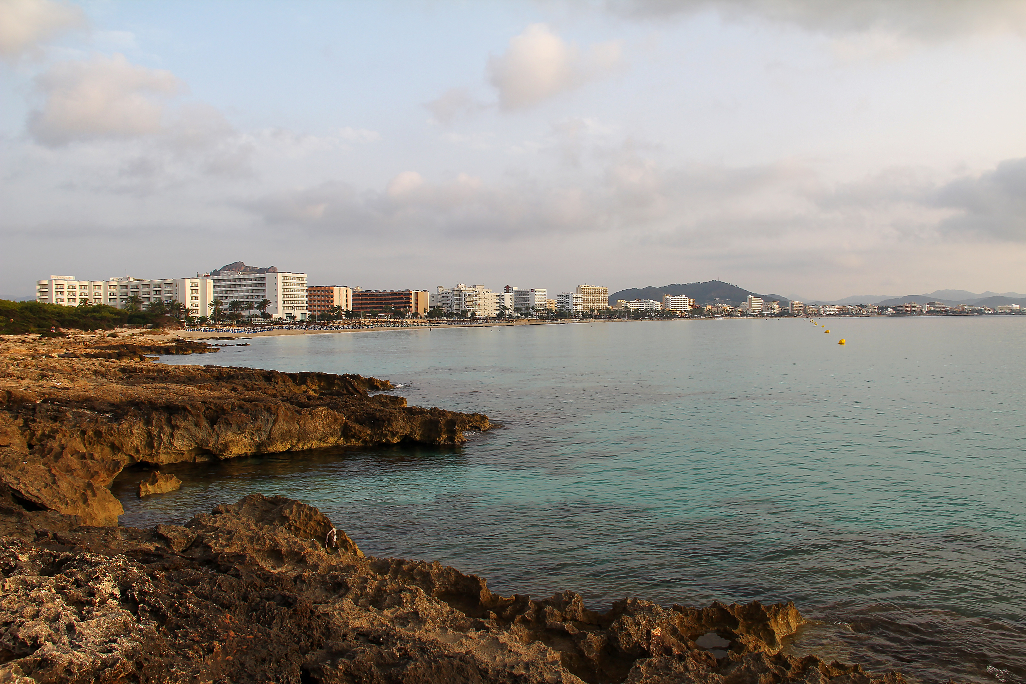 mediterranean sea, spain majorca island, seaside of cala millor 