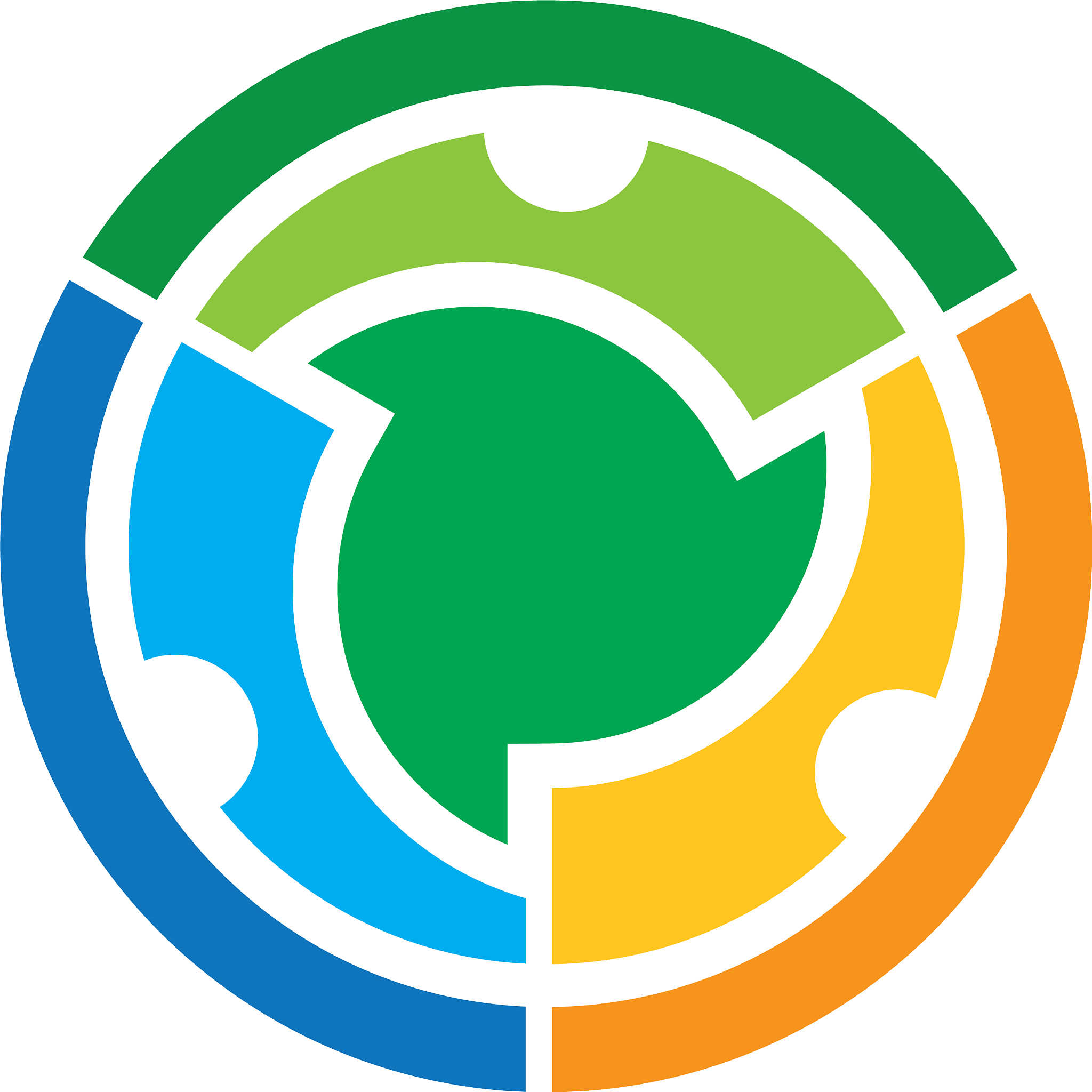 abstract circle technology logo
