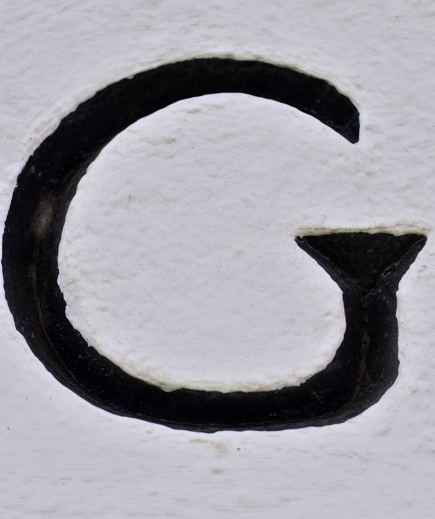 english letter on the wall
