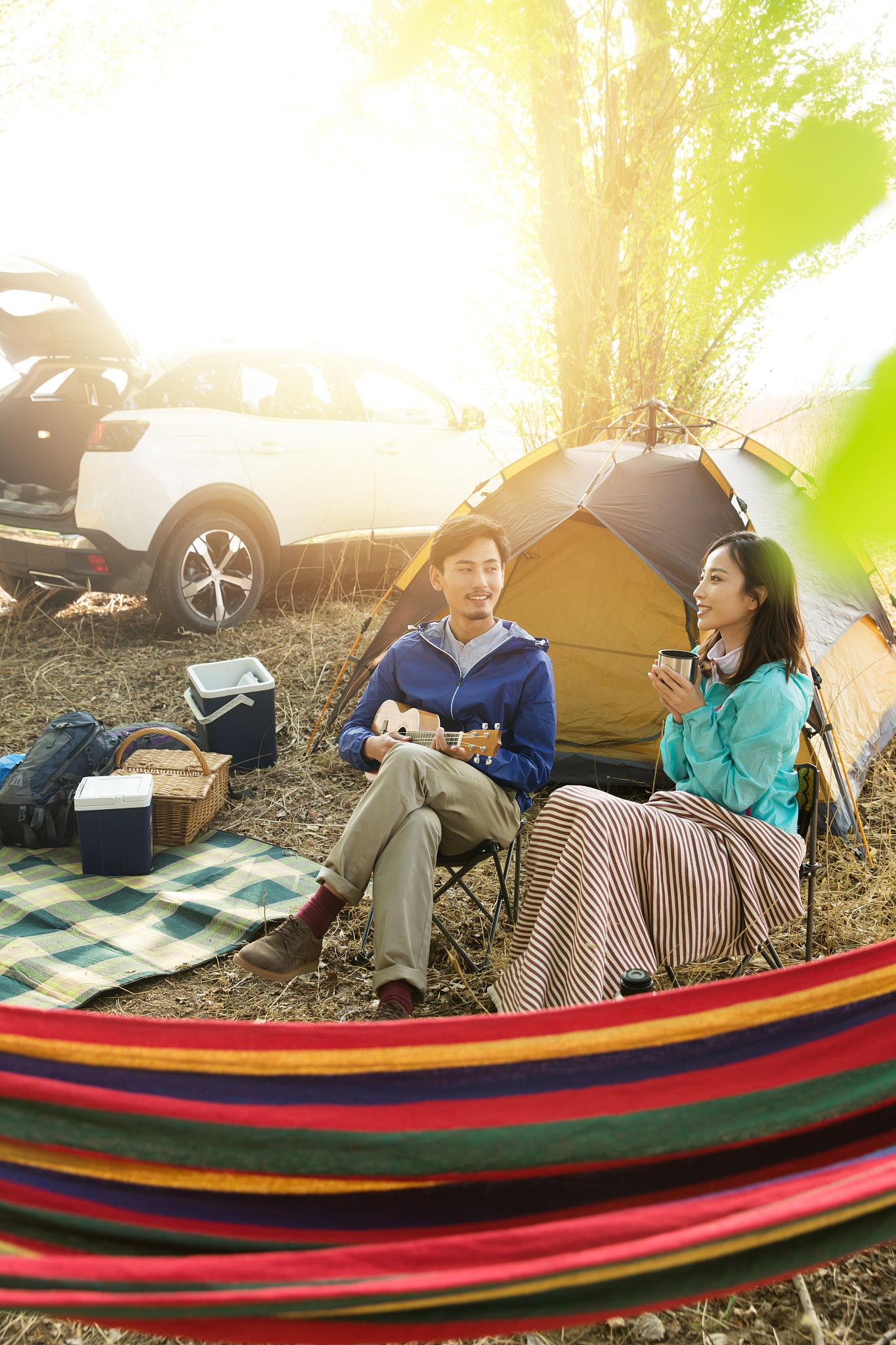 露营朋友圈文案：享受自然，放松身心，重拾快乐