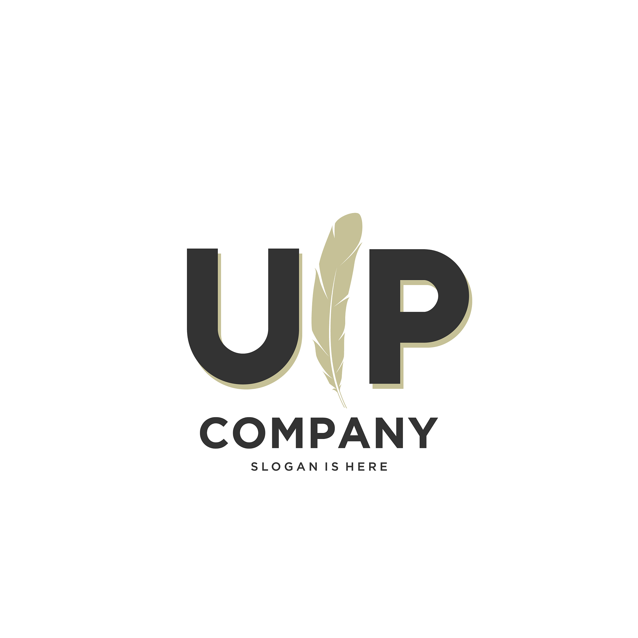initial up letter unique attractive creative