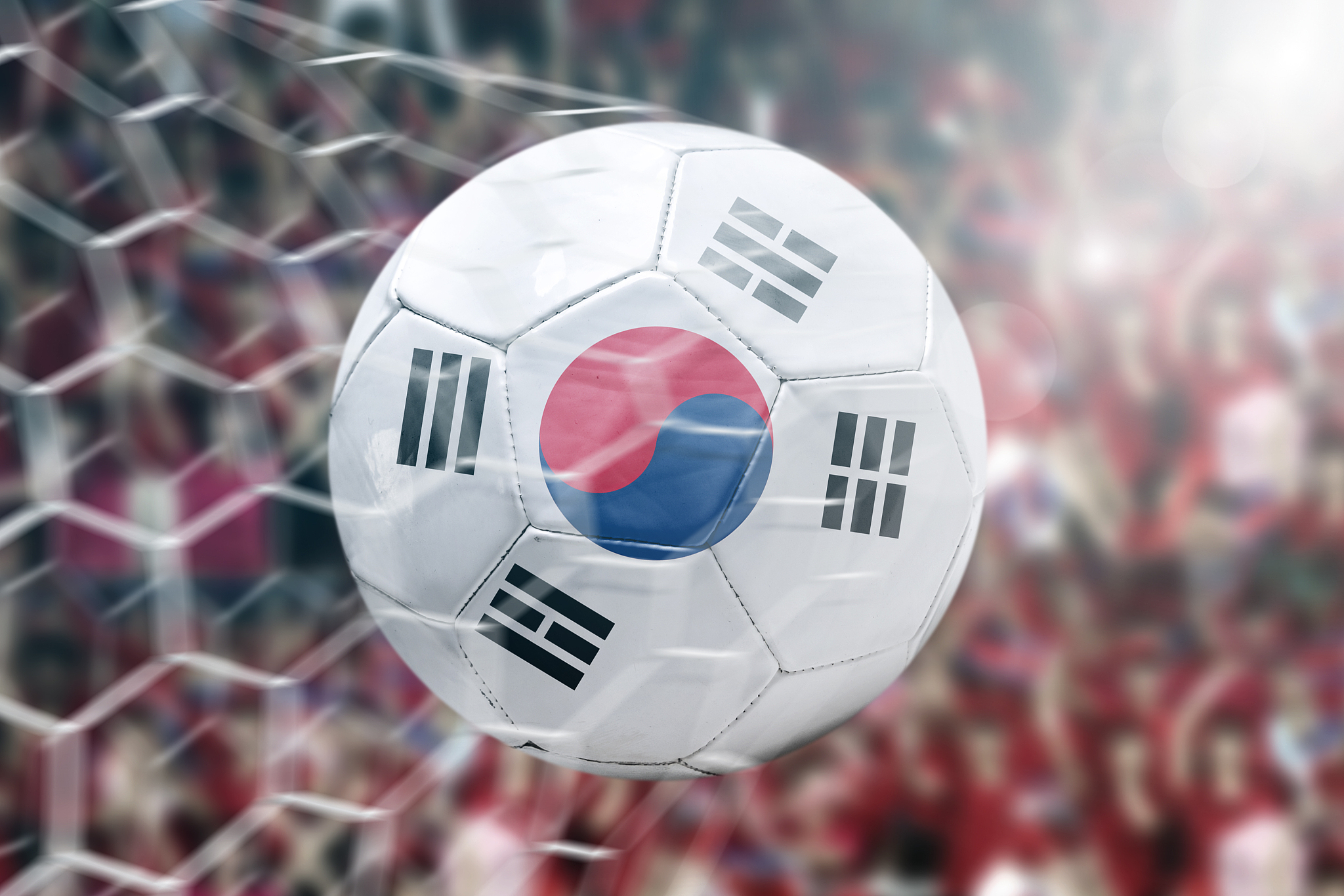 scoring a goal, south korean soccer ball
