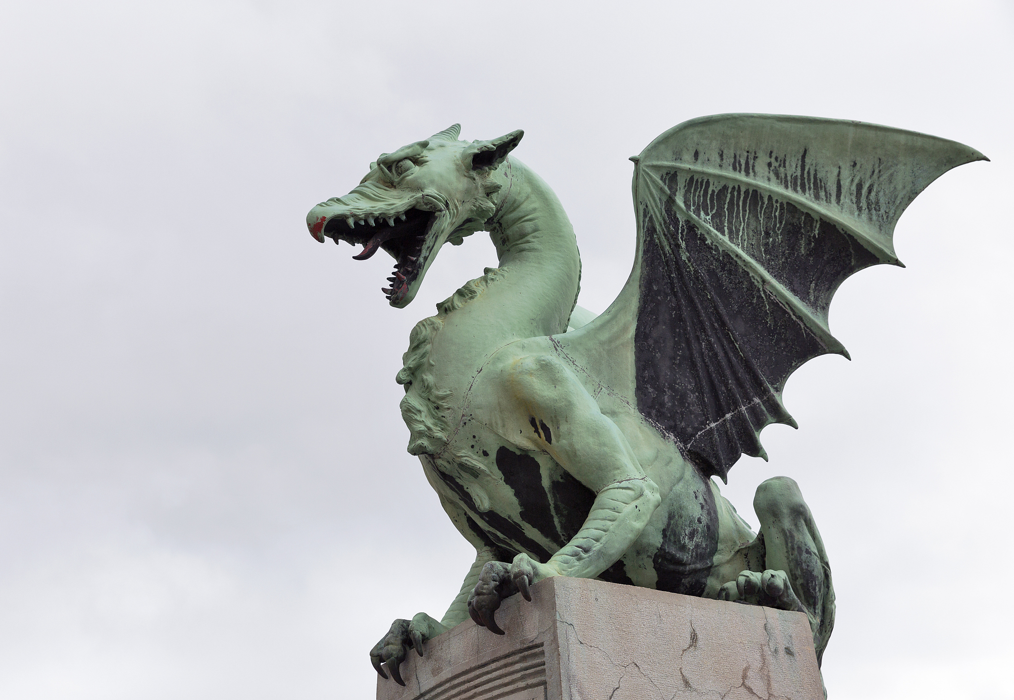 dragon bridge in ljubljana, slovenia