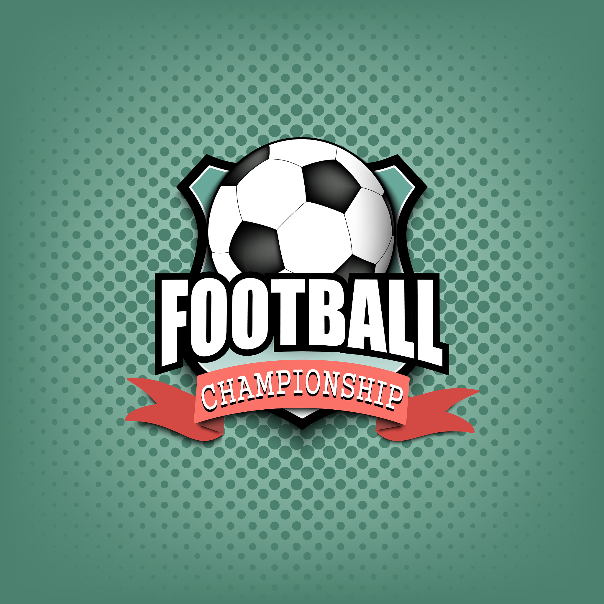 soccer logo template design