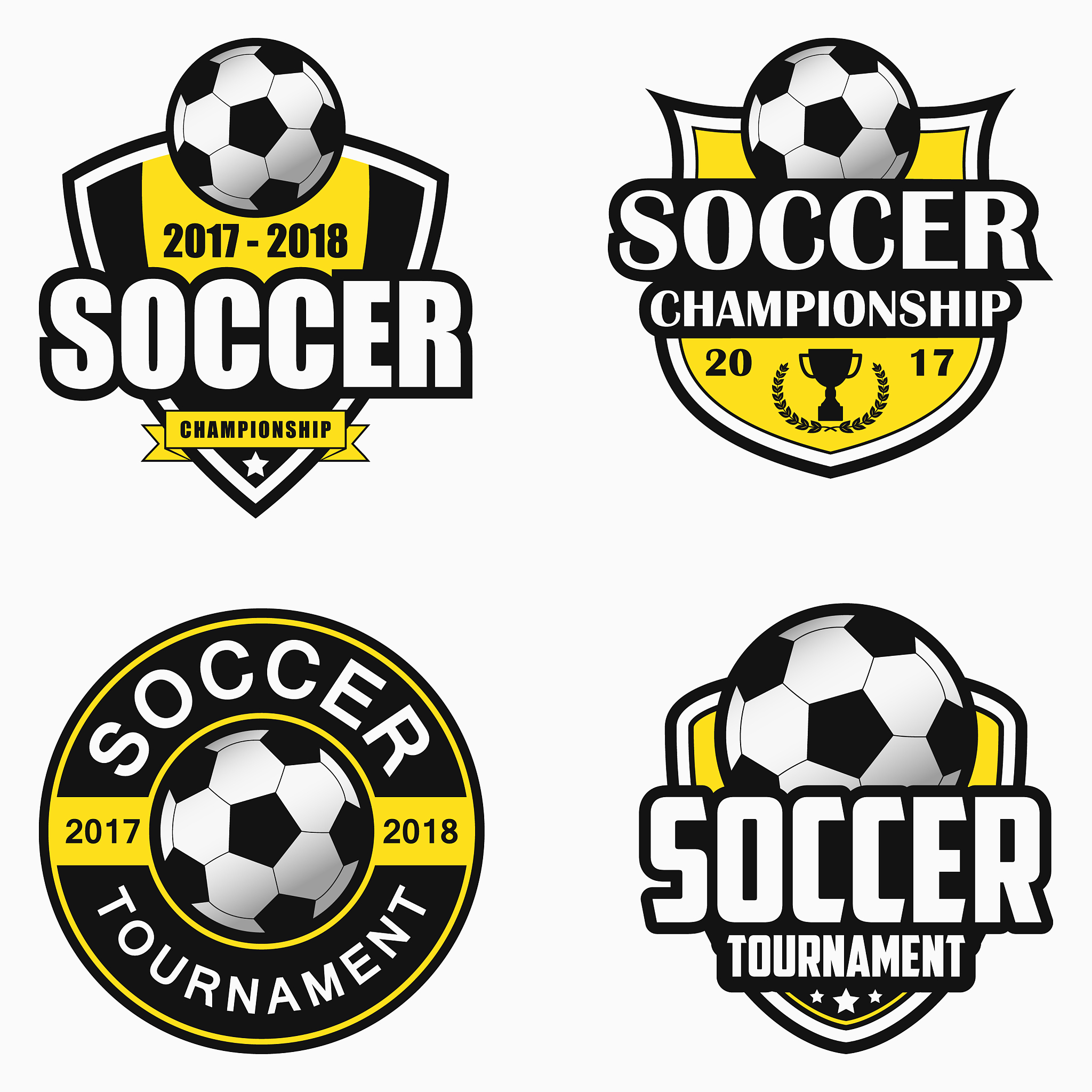 soccer logo set