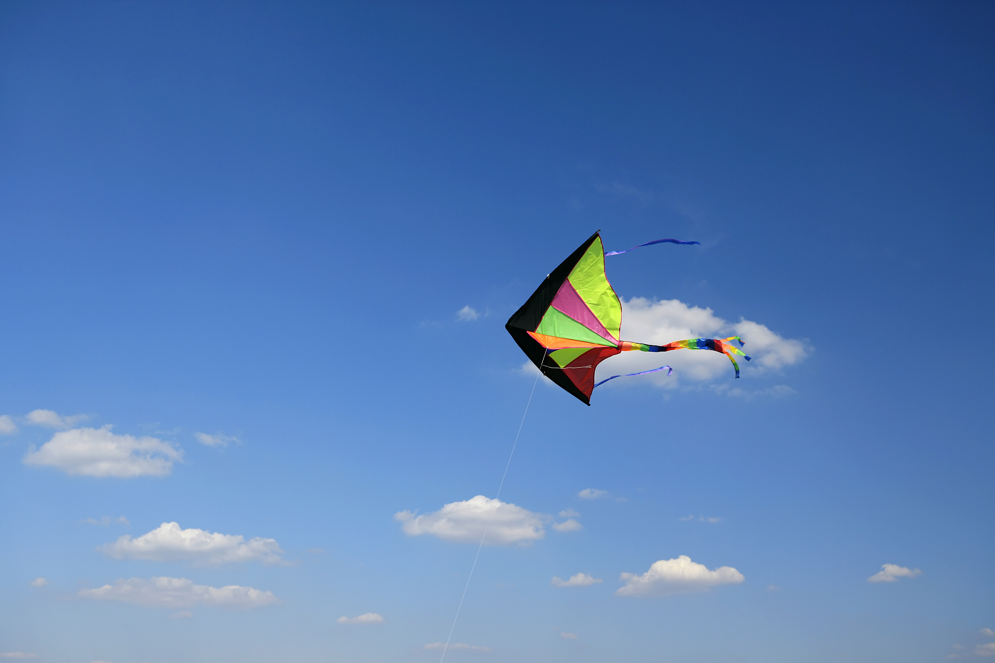 flying kite