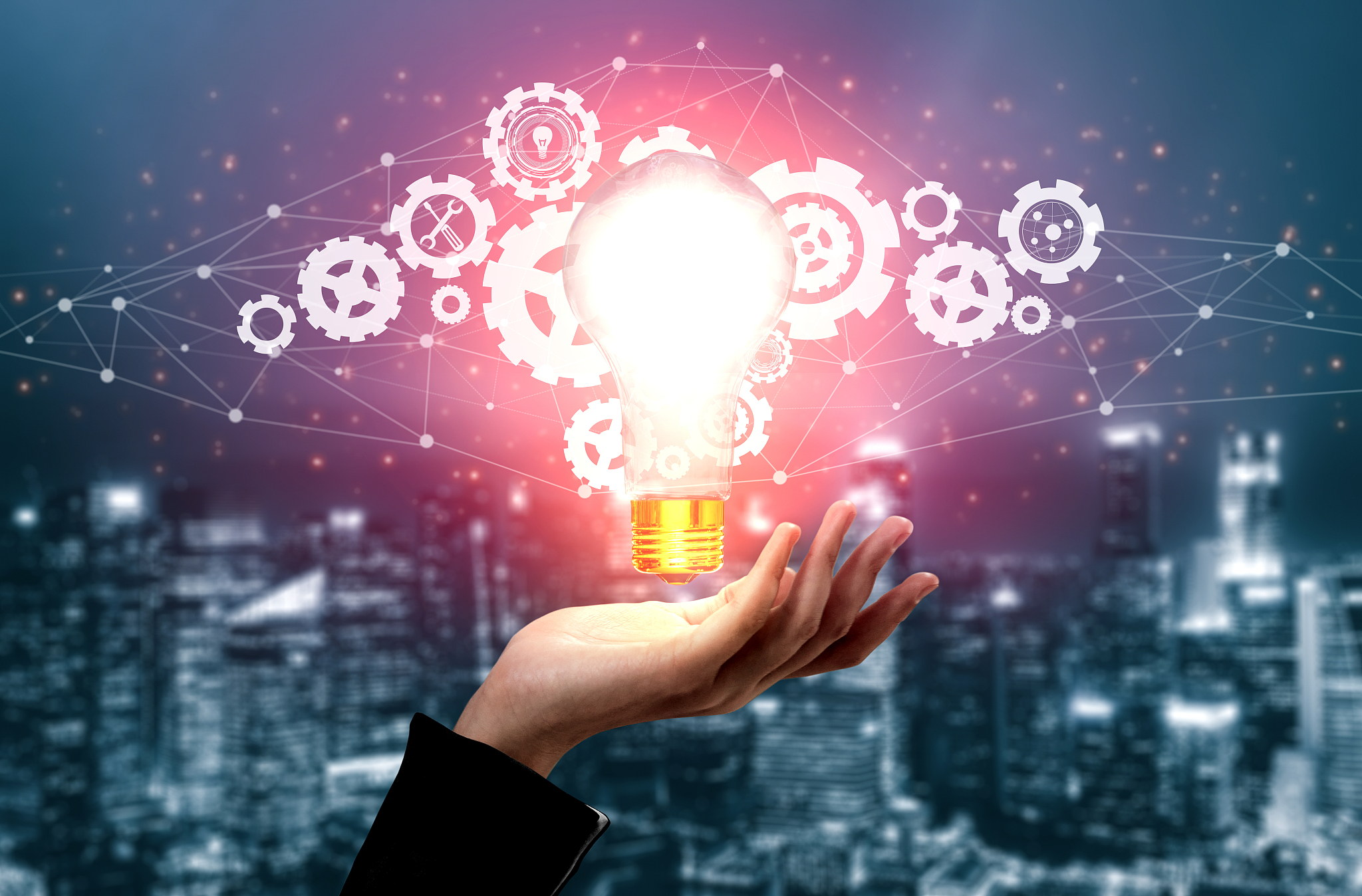 innovation technology for business finance concept