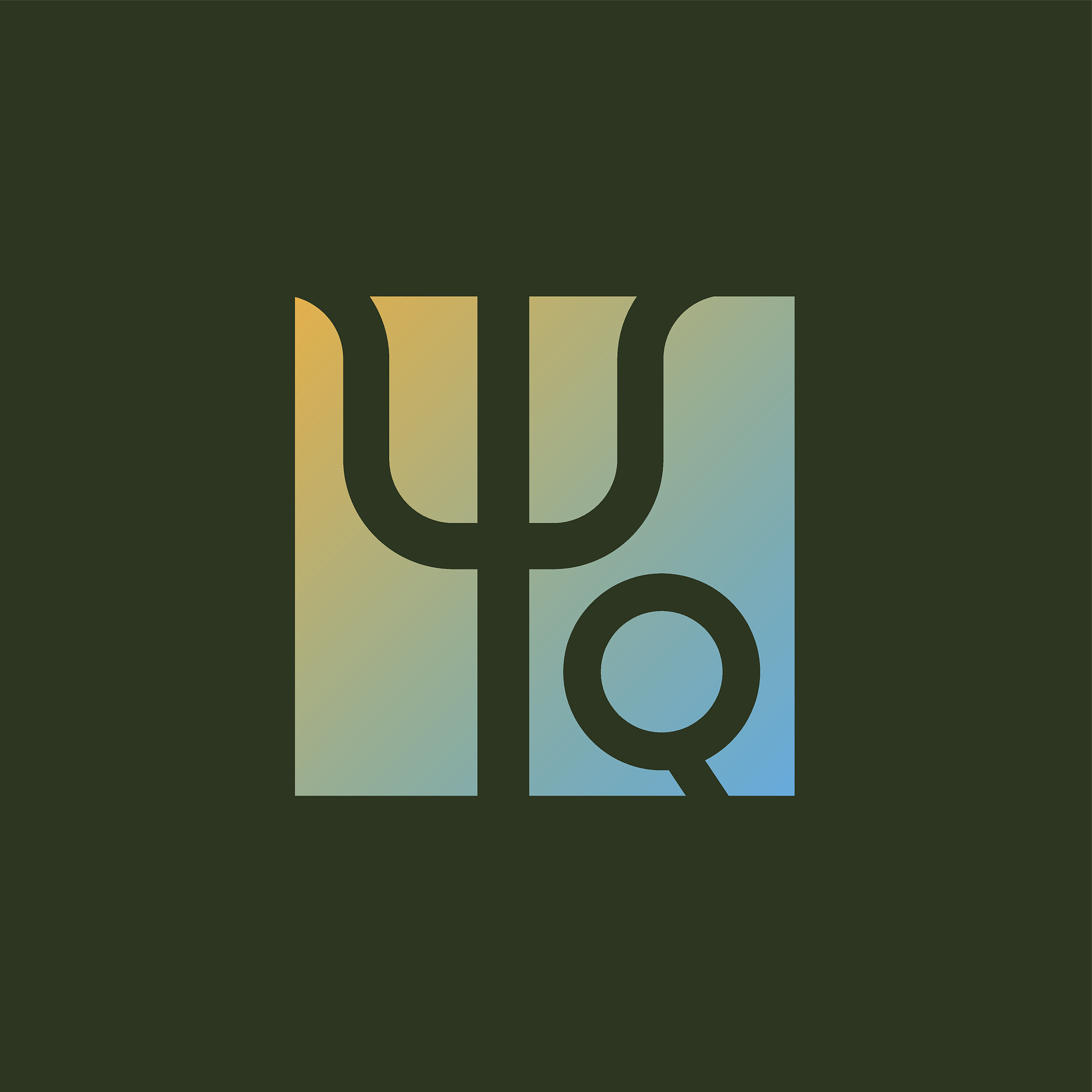 psychology initial letter q icon design