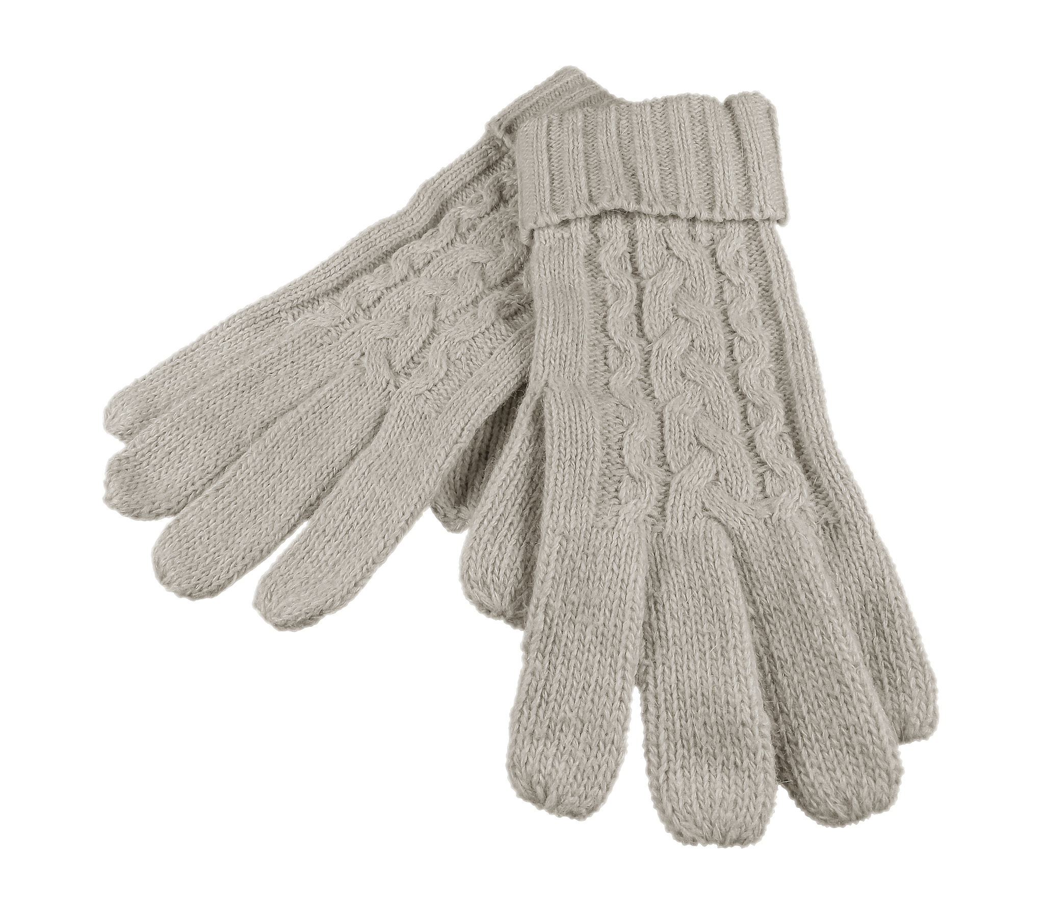 woolen gloves isolated - white