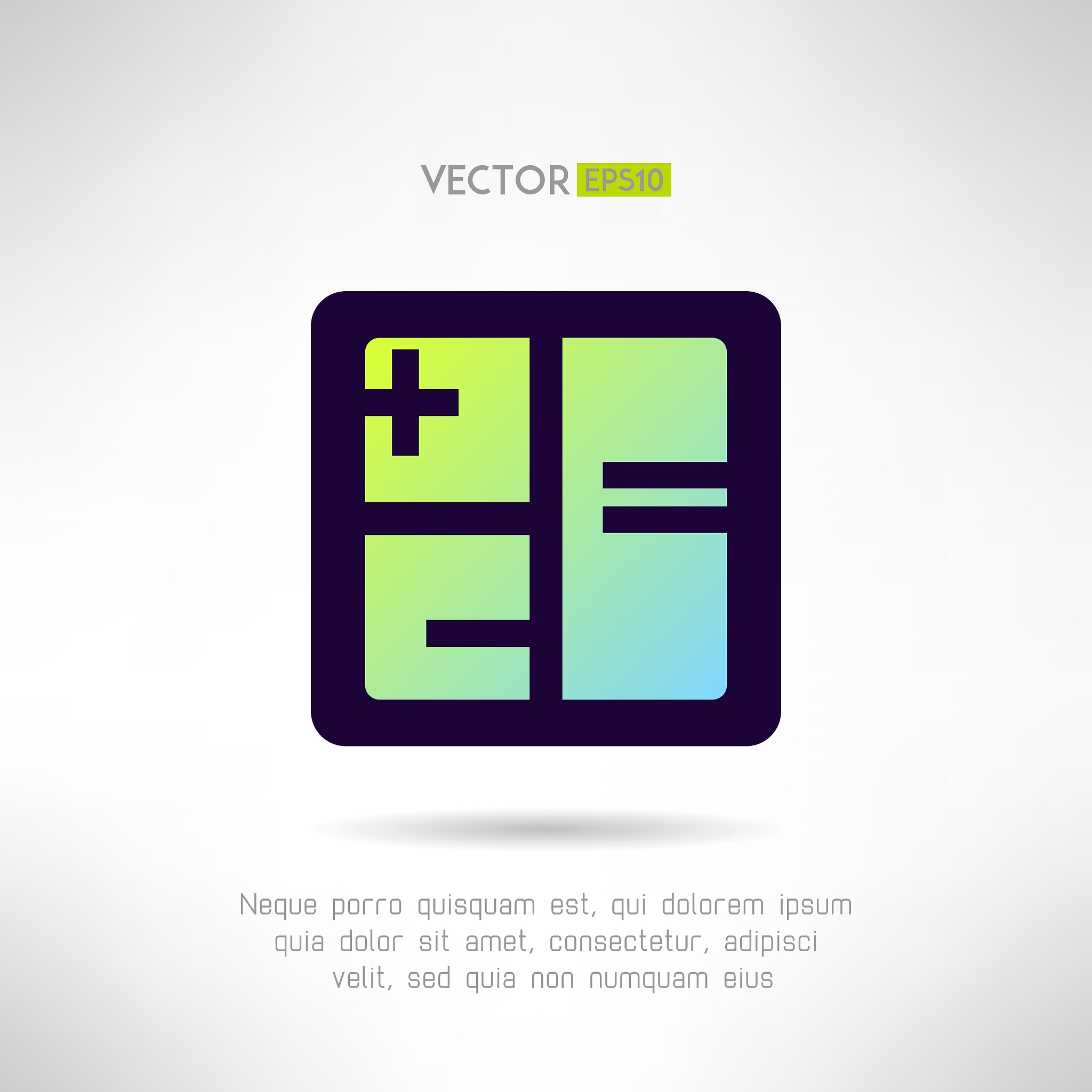 simple calculator icon im modern design