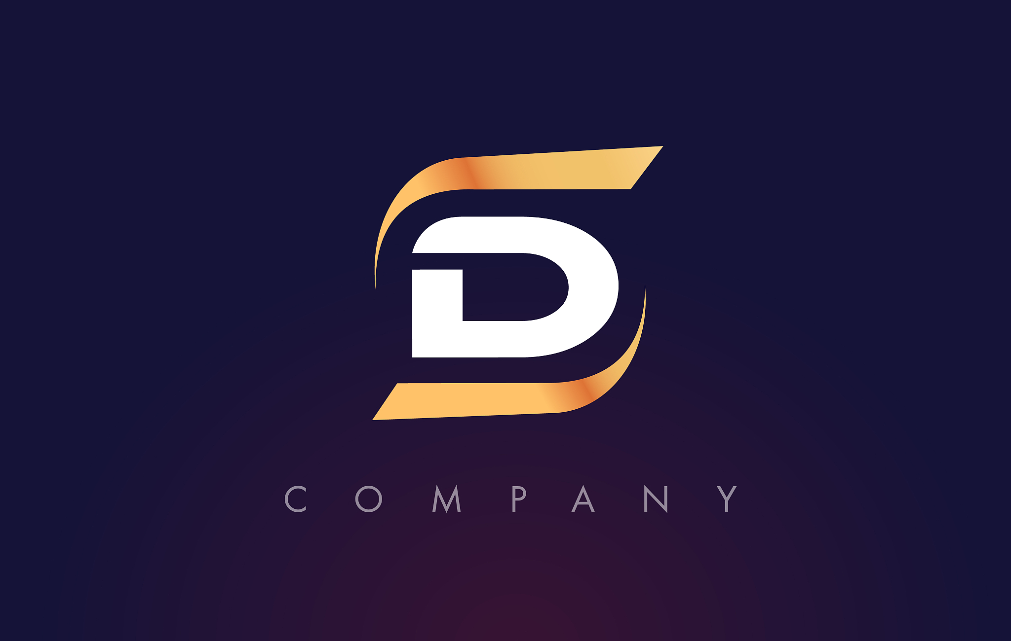 d letter logo design modern letter template