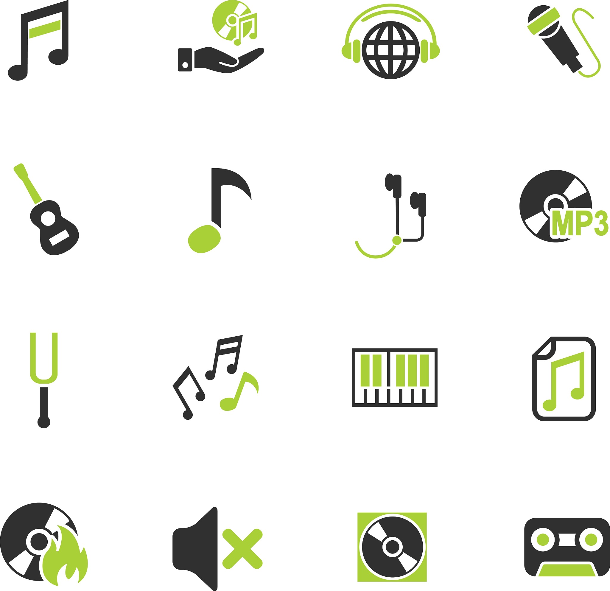music icon set